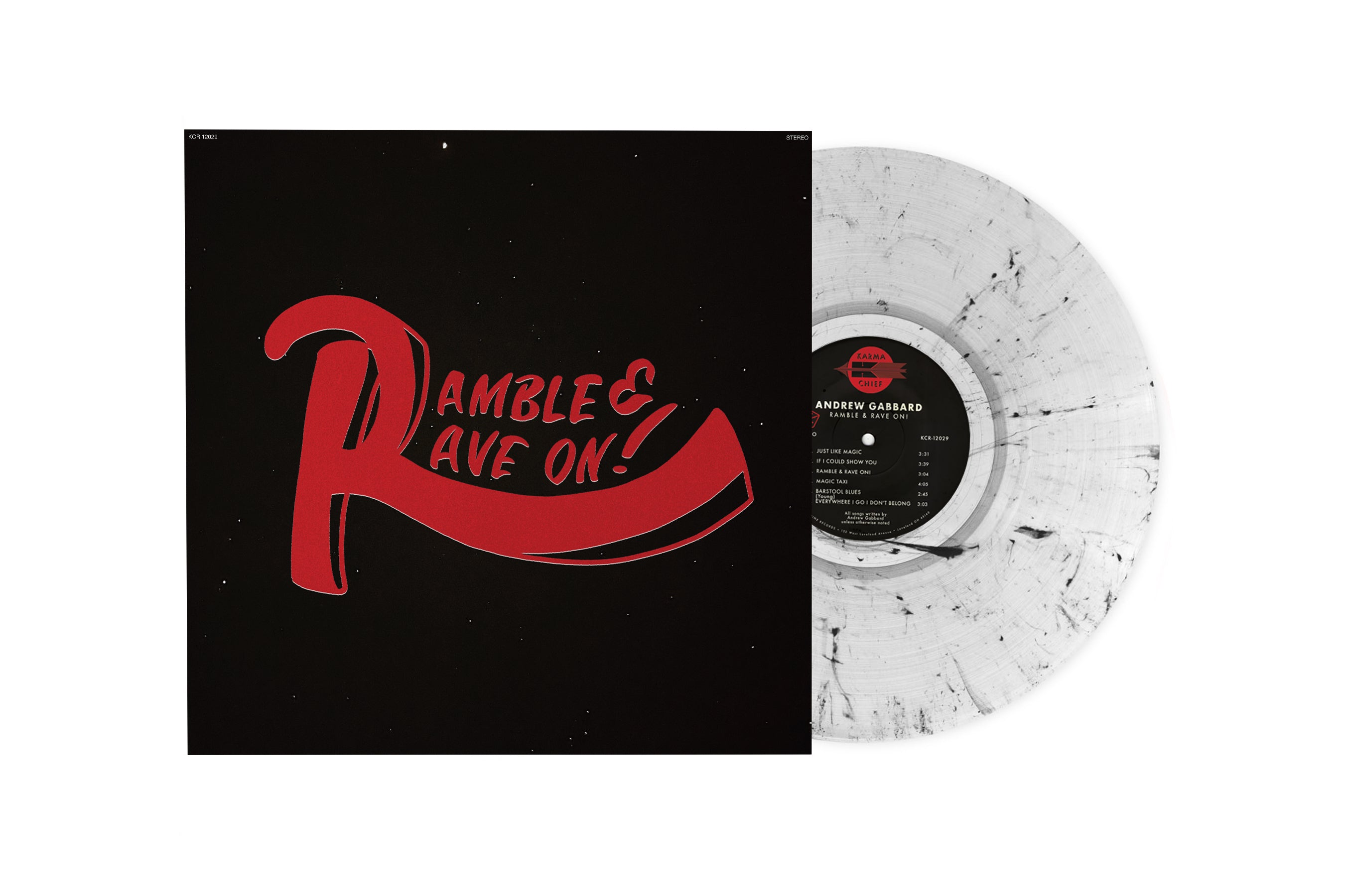 Andrew Gabbard - Ramble & Rave On [Clear w/ Black Swirl Vinyl]