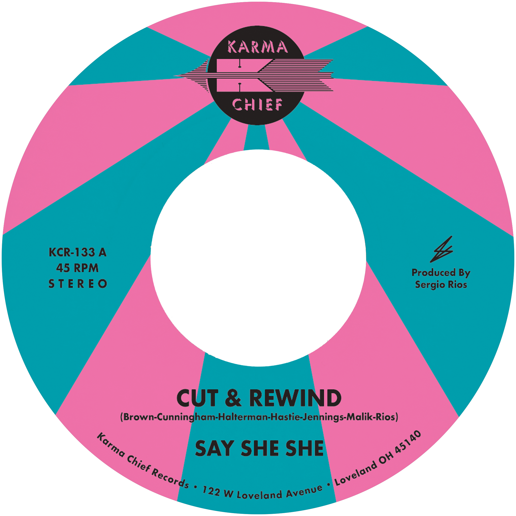 Say She She - Cut & Rewind / Disco Life (7") [Bubblegum Pink Vinyl]