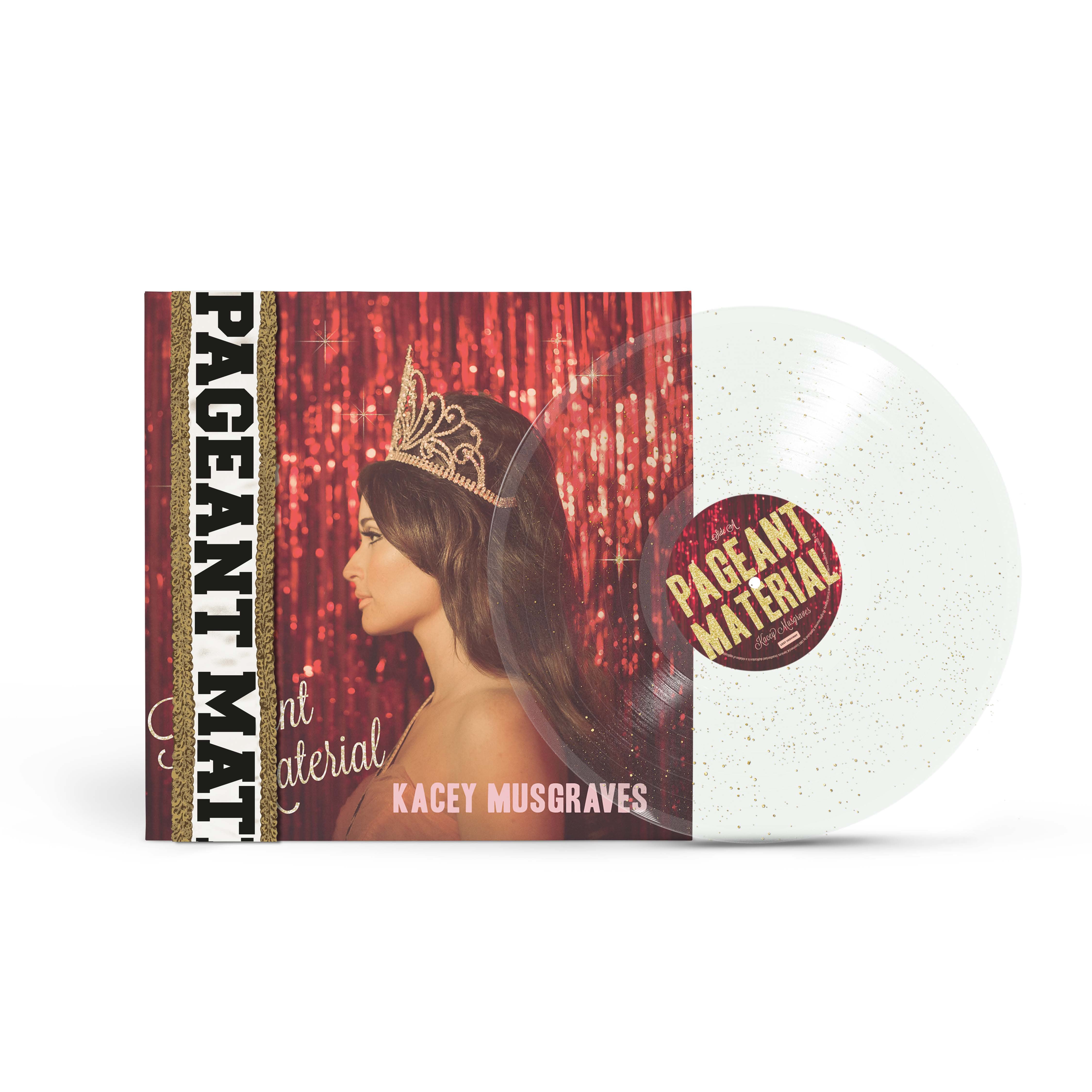 [PRE-ORDER] Kacey Musgraves - Pageant Material (10 Year Anniversary) [Clear Gold Glitter Vinyl] [Release Date: 10/24/2025]