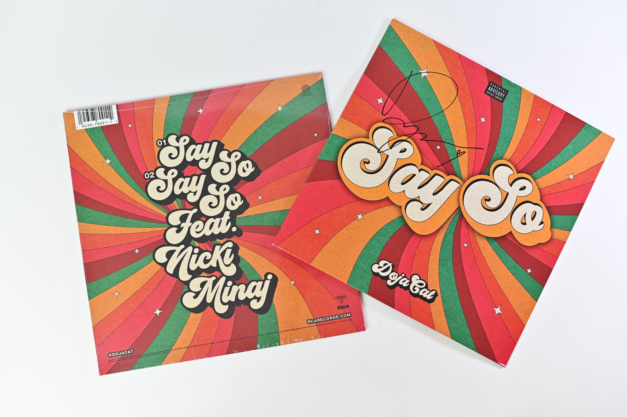 Doja Cat - Say So on Kemosabe Coke Bottle Clear Vinyl Sealed Plus Extra Signed Cover