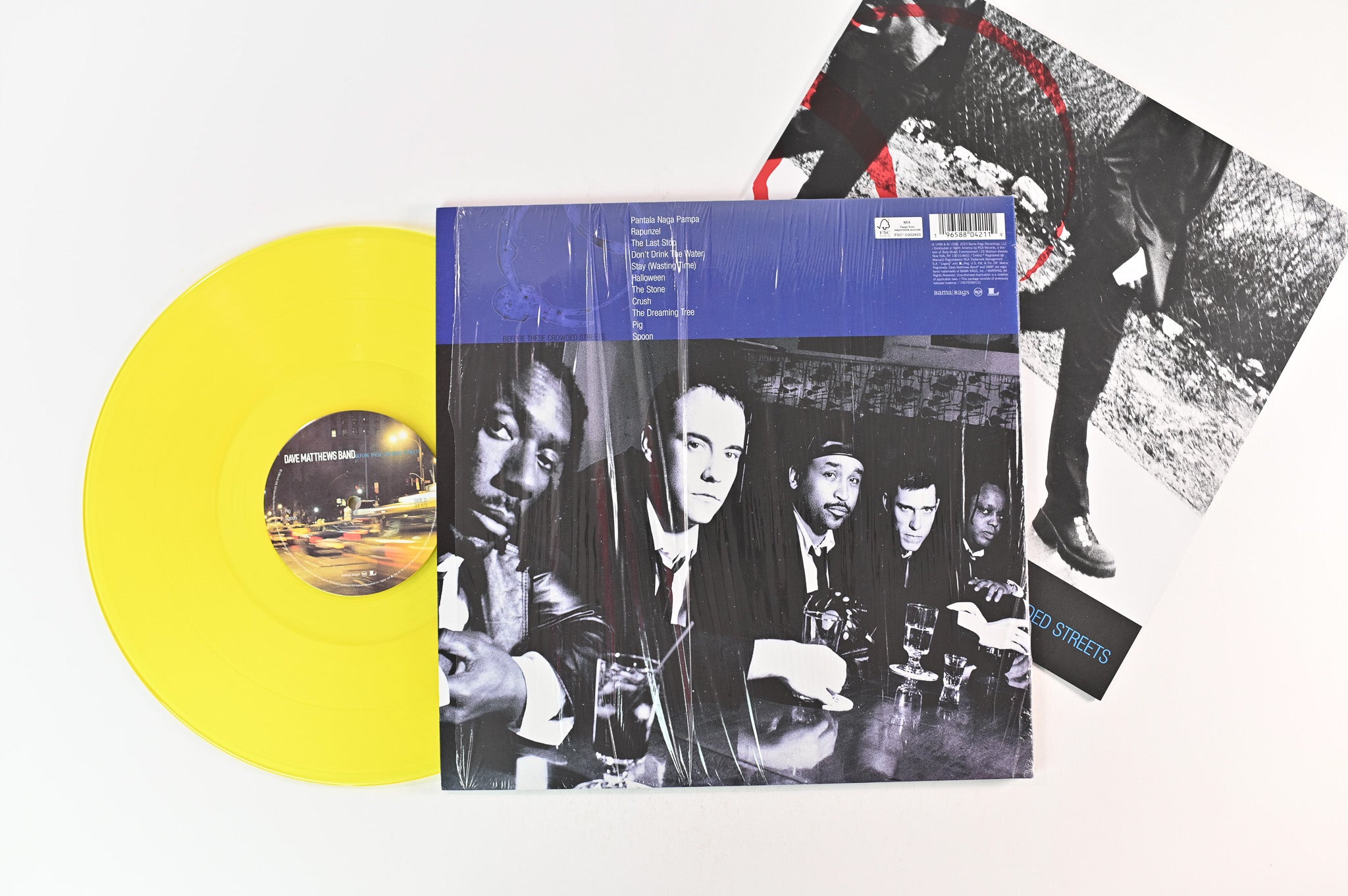 Dave Matthews Band - Before These Crowded Streets on Legacy Bama Rags Yellow Translucent Reissue