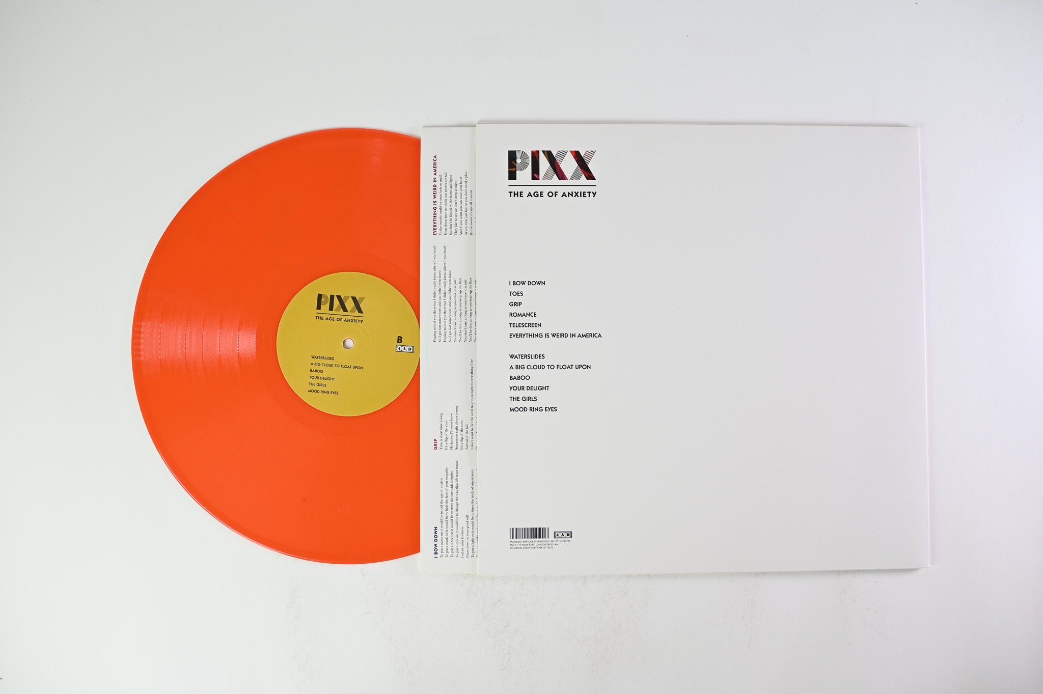 Pixx  - The Age Of Anxiety on 4AD - Orange Vinyl