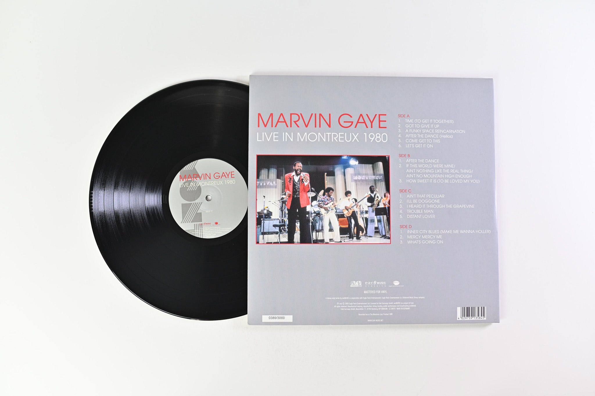 Marvin Gaye - Live In Montreux 1980 on Ear Music Classics Ltd Numbered Reissue