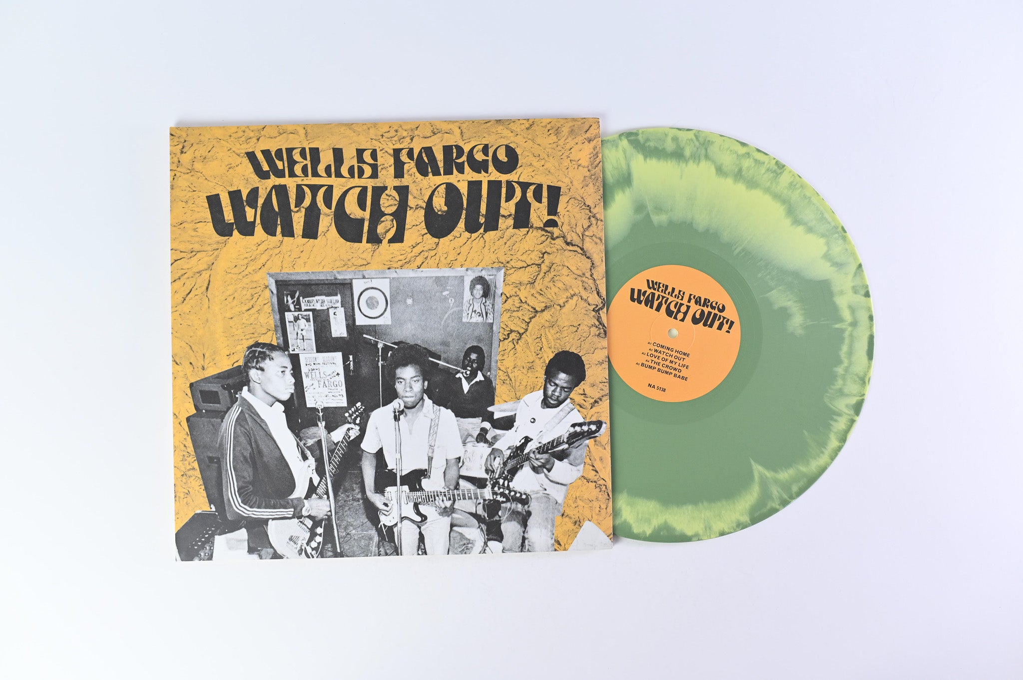 Wells Fargo - Watch Out! on Now-Again / Vinyl Me, Please - Yellow / Green Marbled Colored Vinyl