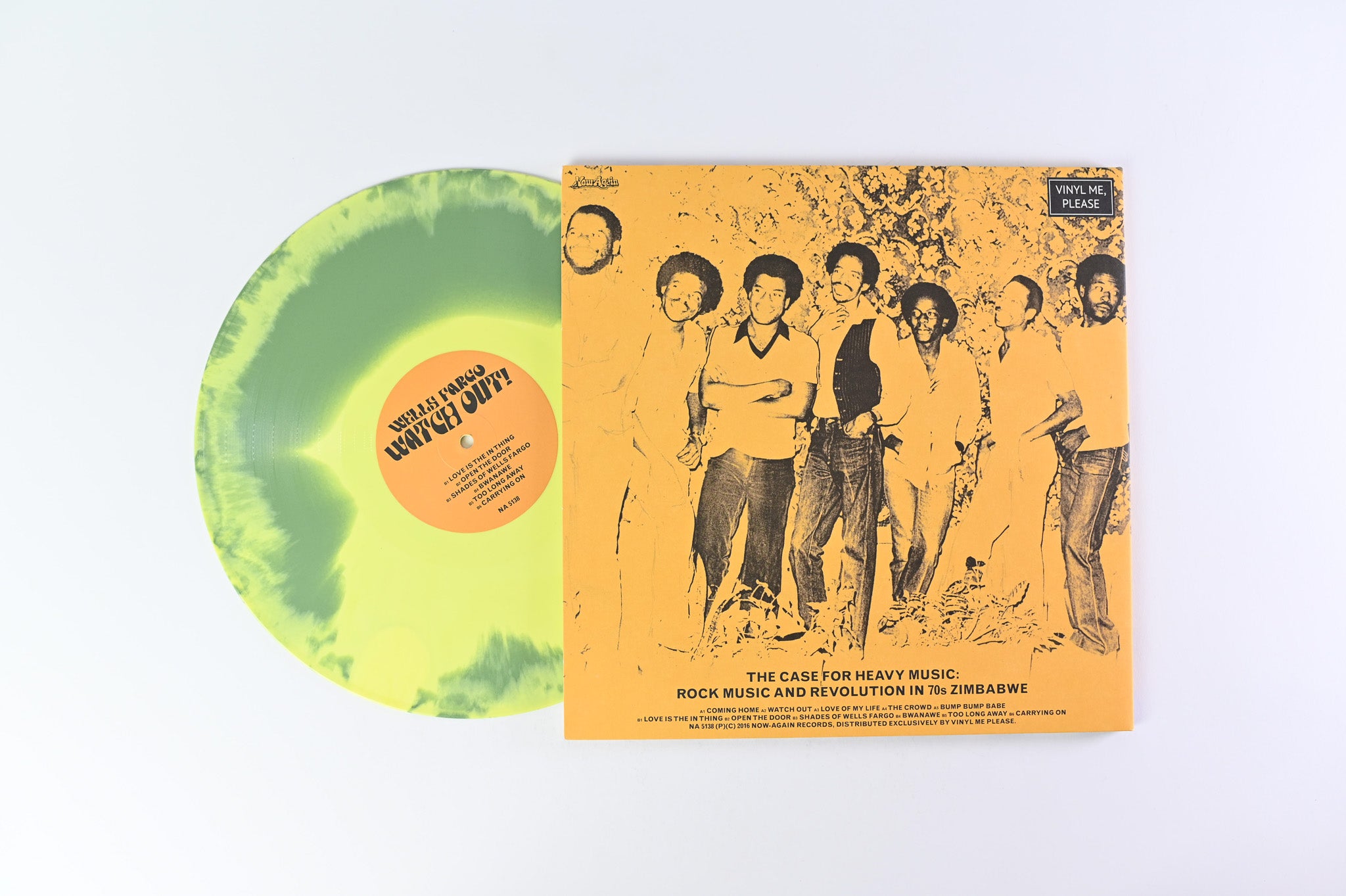 Wells Fargo - Watch Out! on Now-Again / Vinyl Me, Please - Yellow / Green Marbled Colored Vinyl