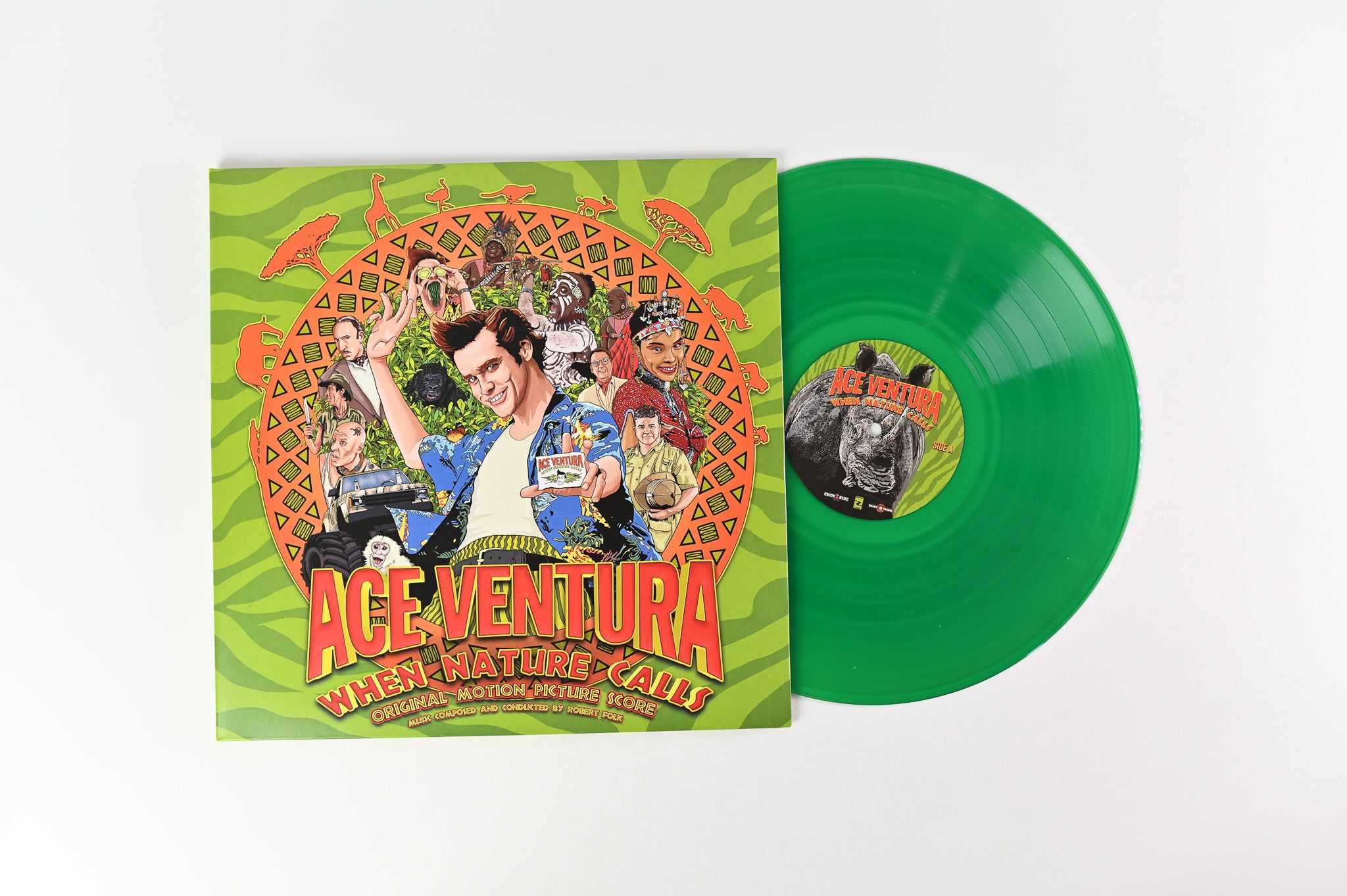 Robert Folk - Ace Ventura: When Nature Calls (Original Motion Picture Score) on Enjoy The Ride Records - Jungle Green Vinyl