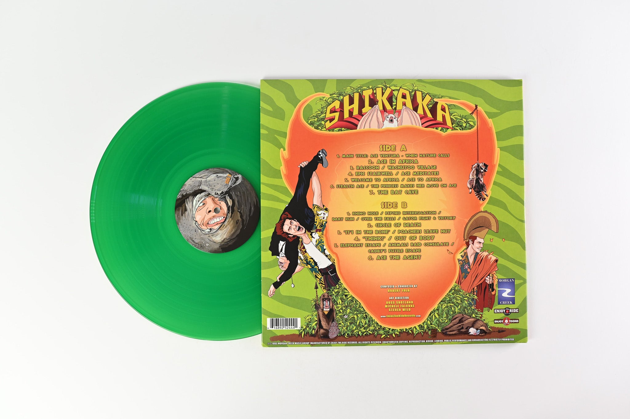 Robert Folk - Ace Ventura: When Nature Calls (Original Motion Picture Score) on Enjoy The Ride Records - Jungle Green Vinyl