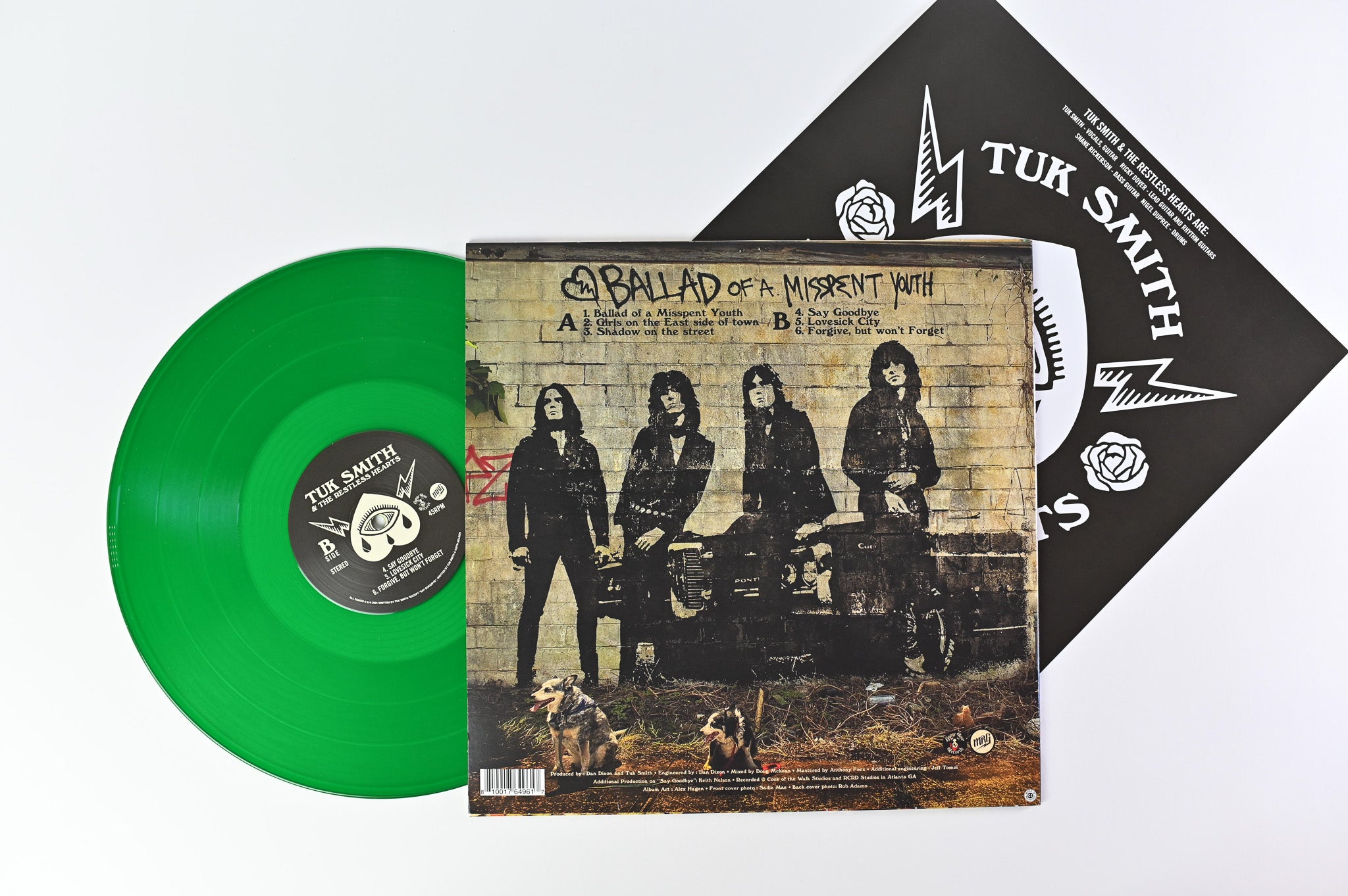 Tuk Smith & The Restless Hearts - Ballad Of A Misspent Youth on Music Recording Group, LLC - Green Vinyl