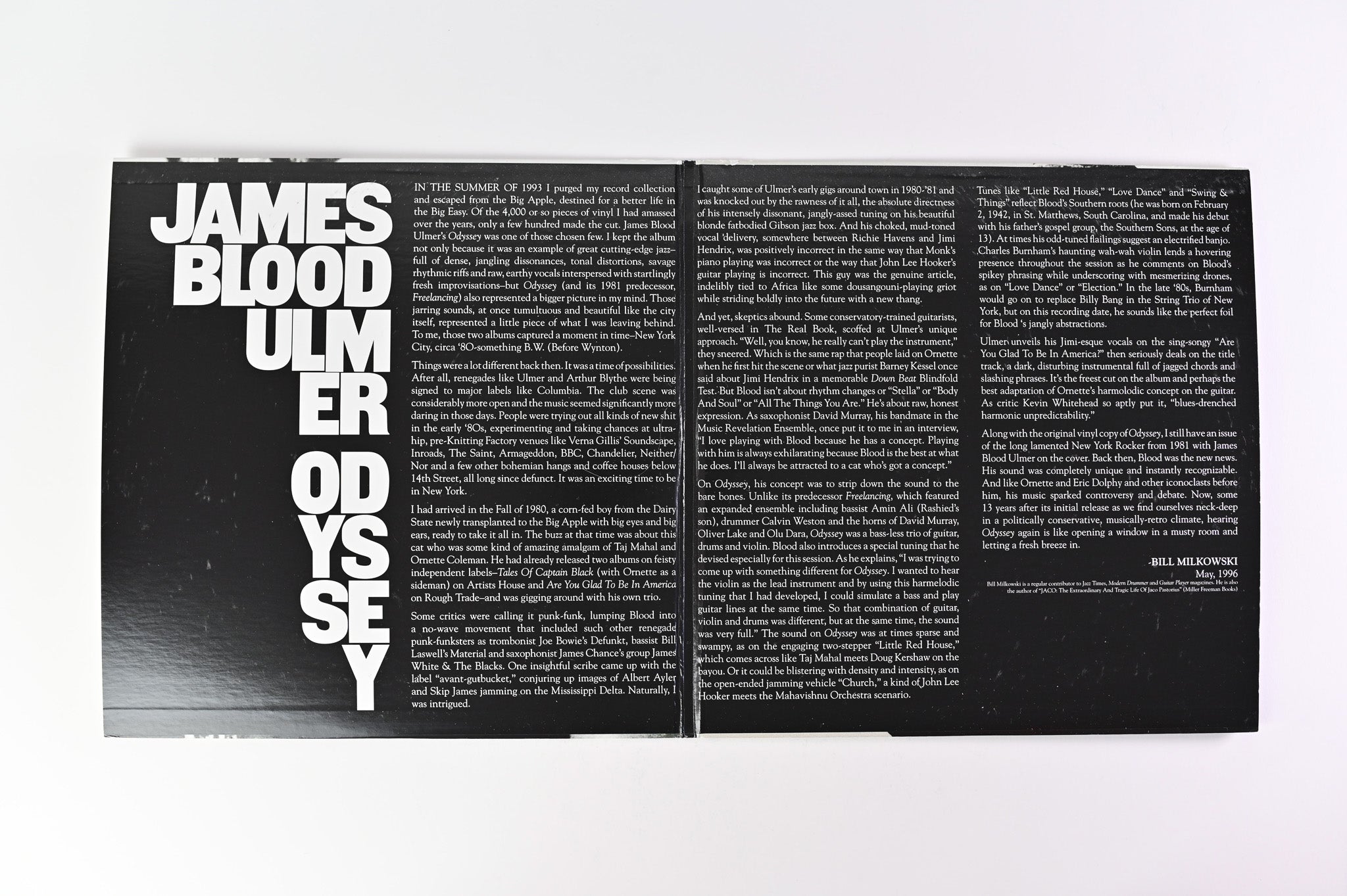James Blood Ulmer - Odyssey on ORG - Numbered 45 RPM