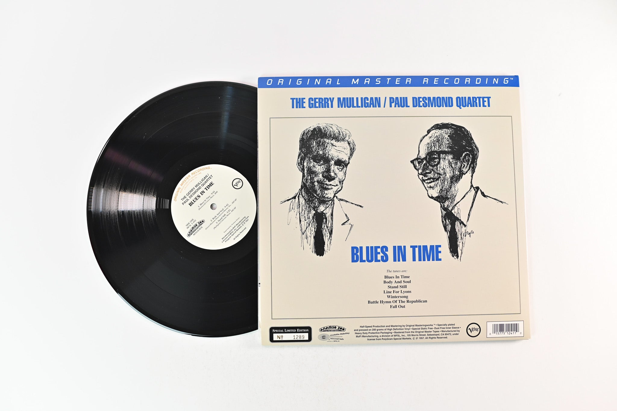 Gerry Mulligan - Paul Desmond Quartet - Blues In Time on Mobile Fidelity Sound Lab Ltd Numbered Reissue