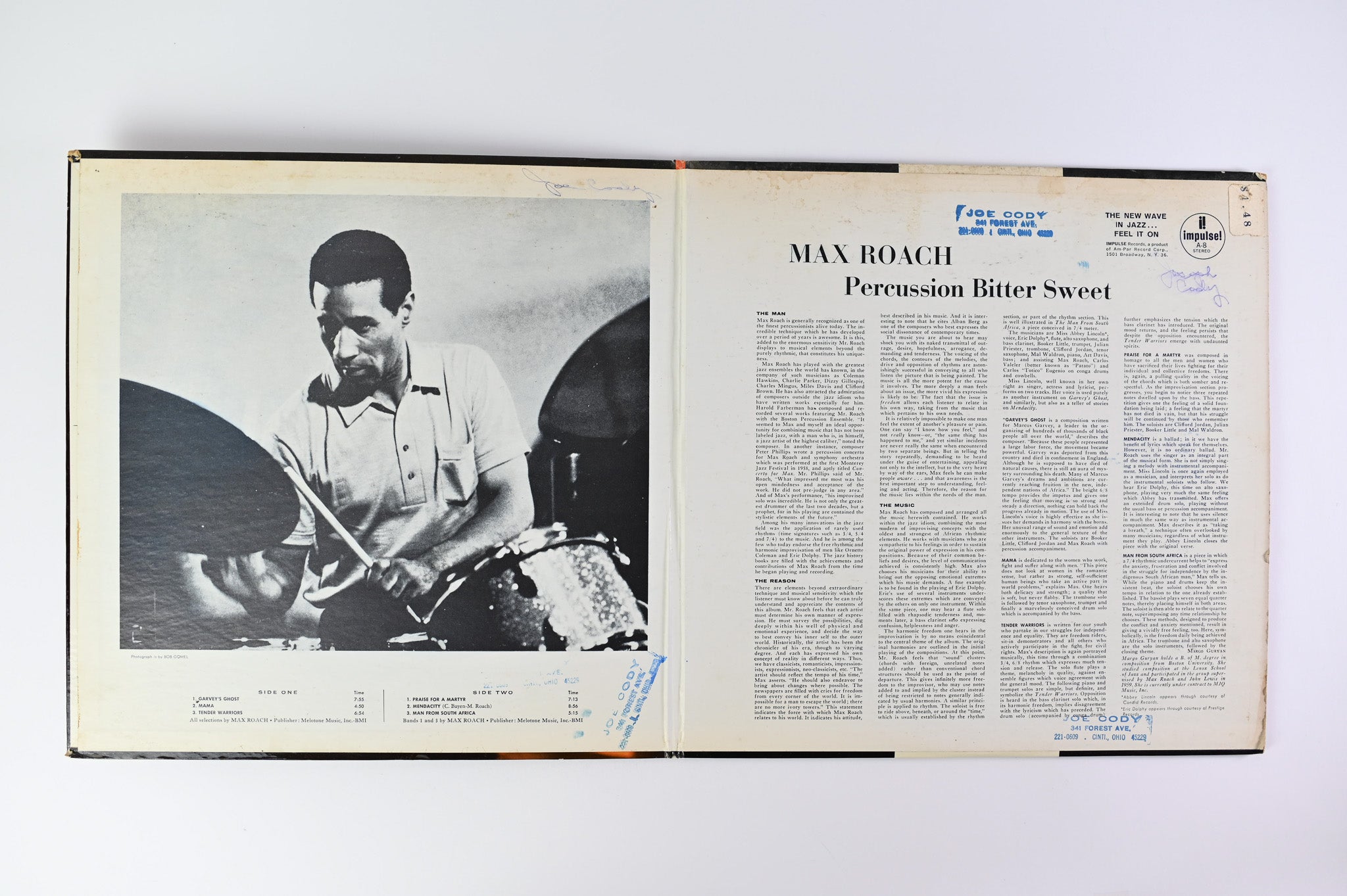 Max Roach - Percussion Bitter Sweet on Impulse Stereo