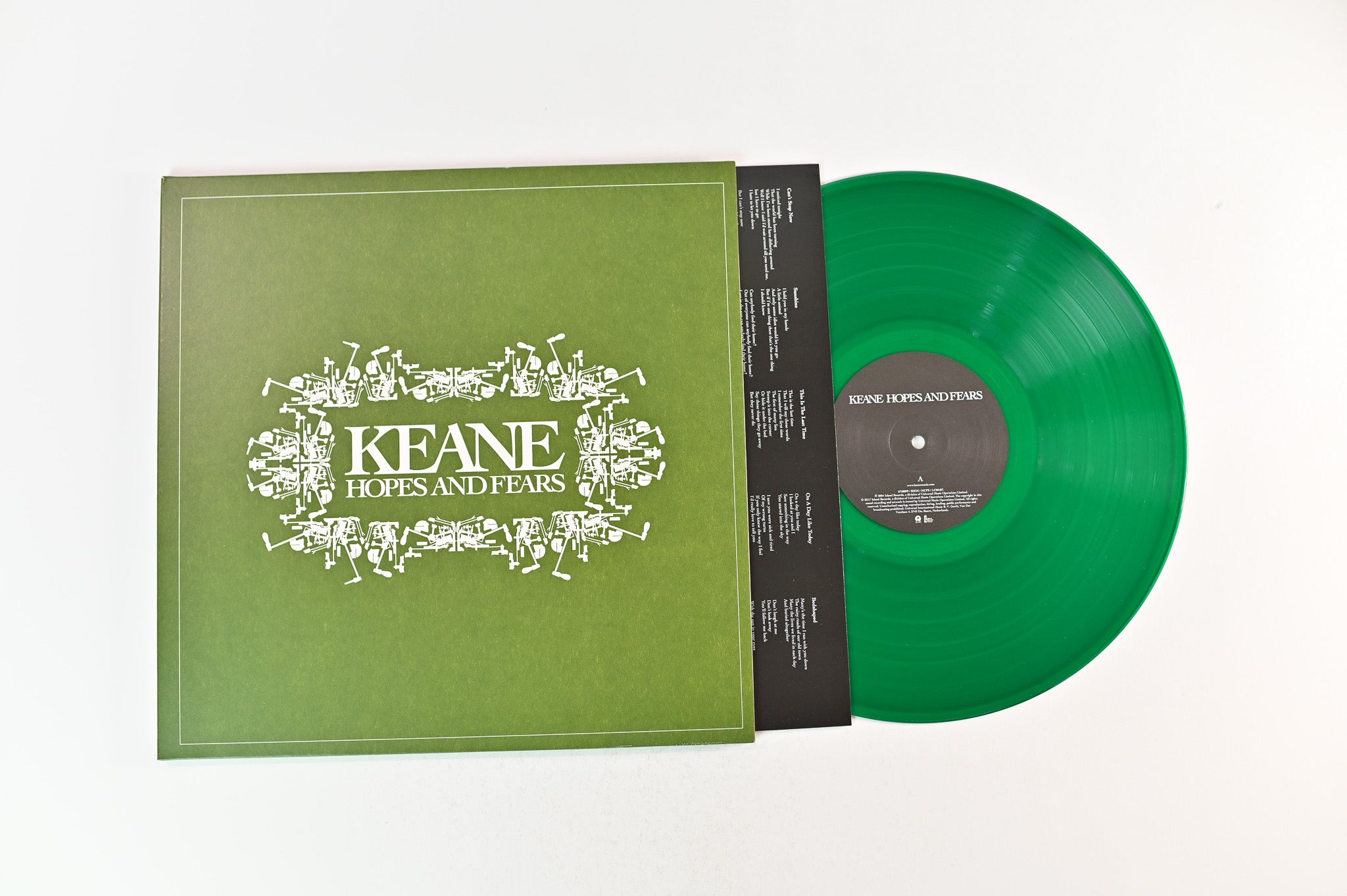 Keane - Hopes And Fears on Island Ltd Green Transparent Reissue
