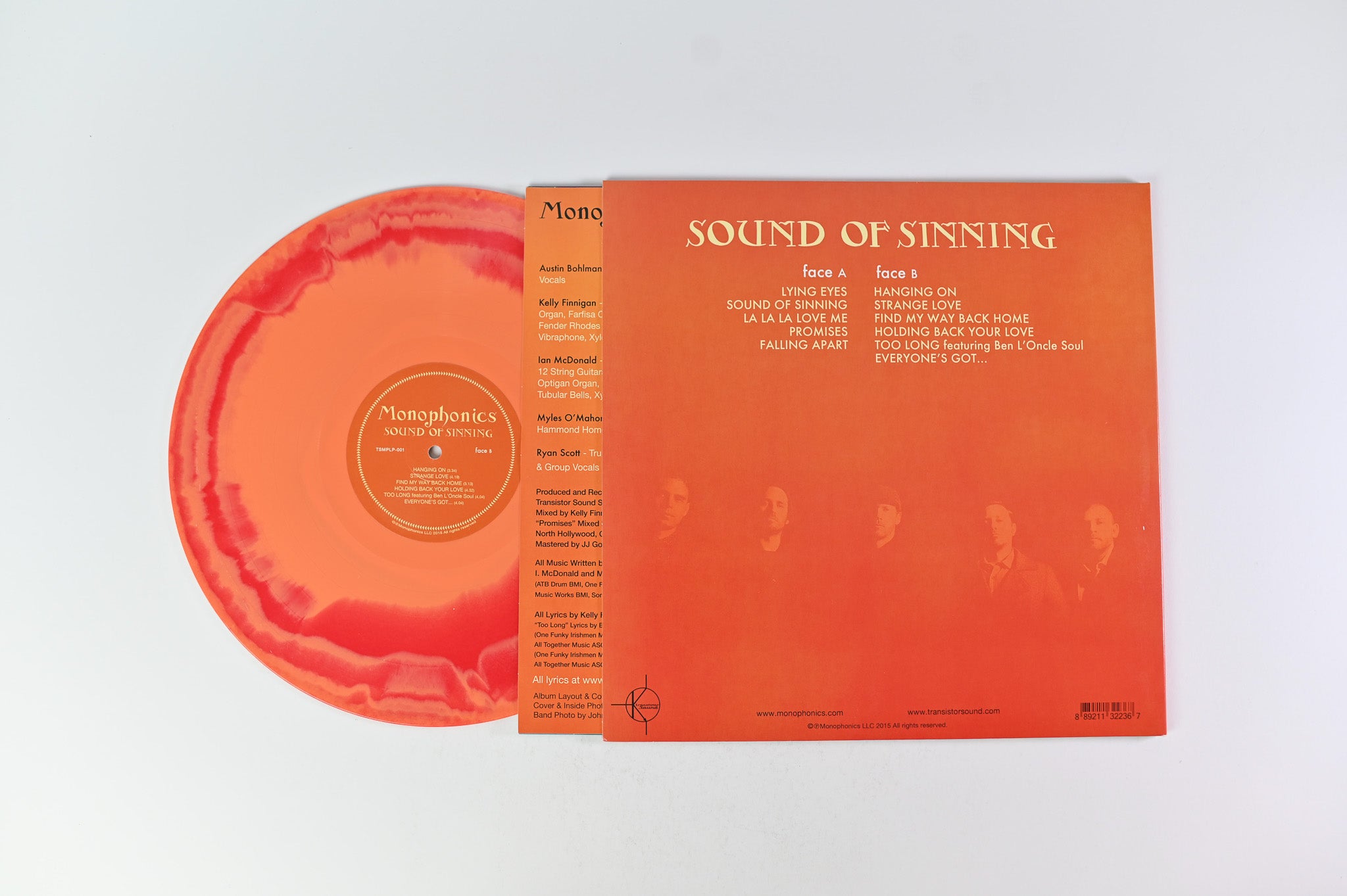 Monophonics - Sound Of Sinning on Transistor Sound Ltd Red Orange 160 Gram