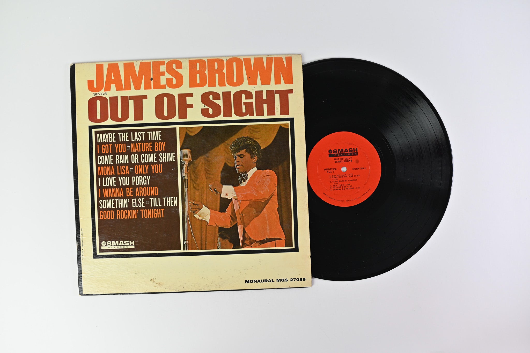 James Brown - Sings Out Of Sight on Smash Mono