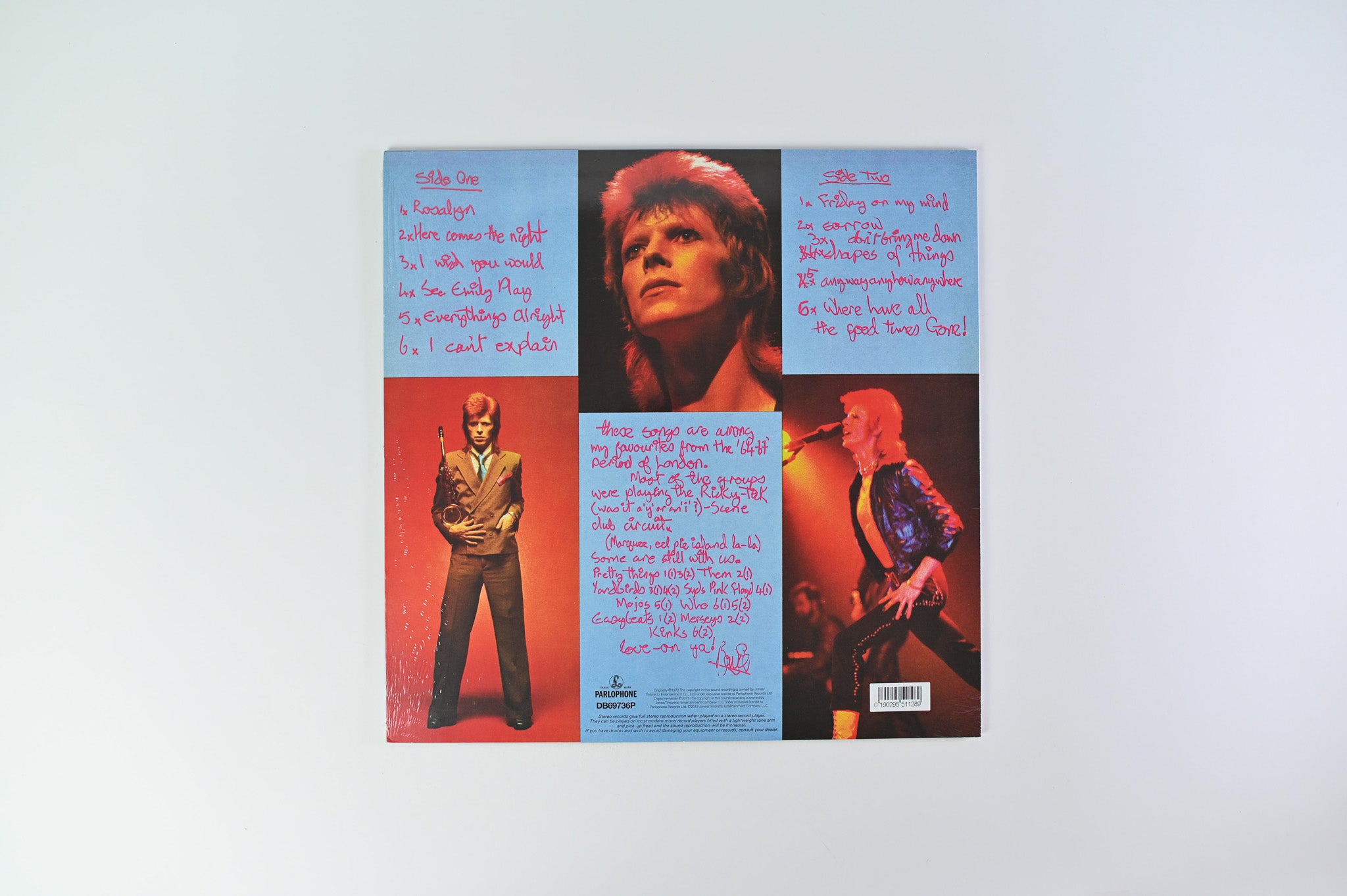David Bowie - Pinups on Parlophone Ltd RSD 2019 Picture Disc Reissue Sealed
