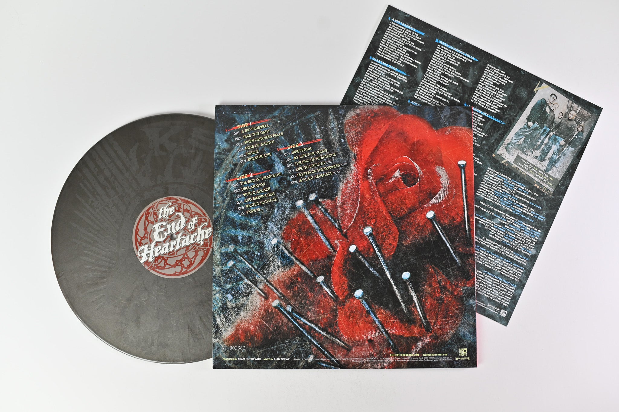 Killswitch Engage - The End Of Heartache on Run Out Groove Ltd Numbered Silver Blade Edition