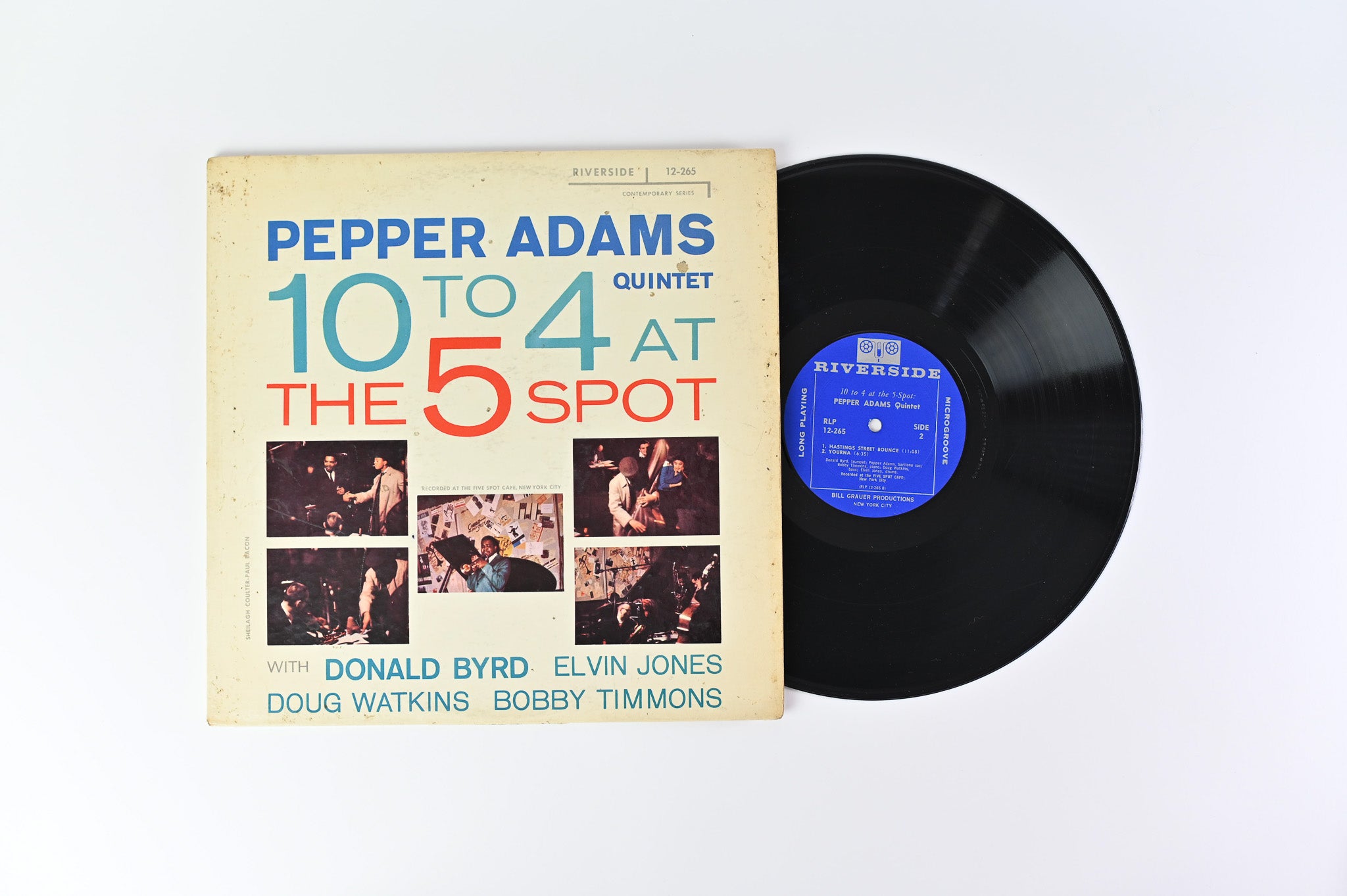 Pepper Adams Quintet - 10 To 4 At The 5-Spot on Riverside Mono Deep Groove