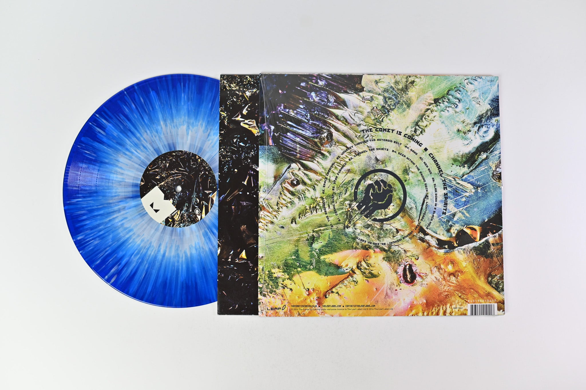 The Comet Is Coming - Channel The Spirits on Leaf Blue/White Splatter Reissue