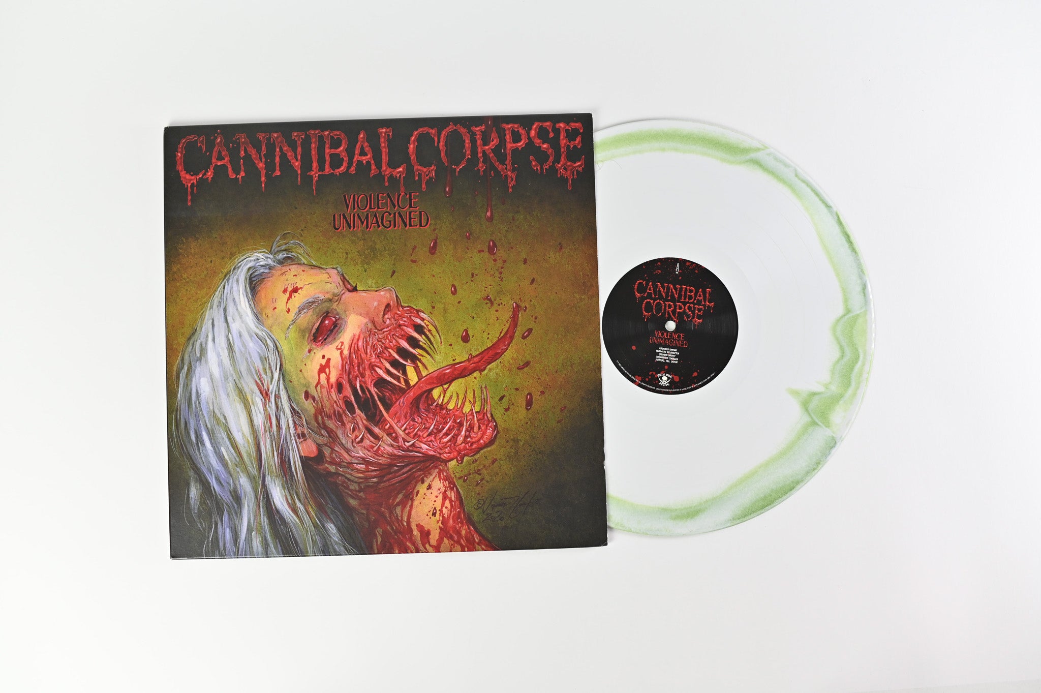 Cannibal Corpse - Violence Unimagined on Metal Blade Records White & Green Melt Vinyl