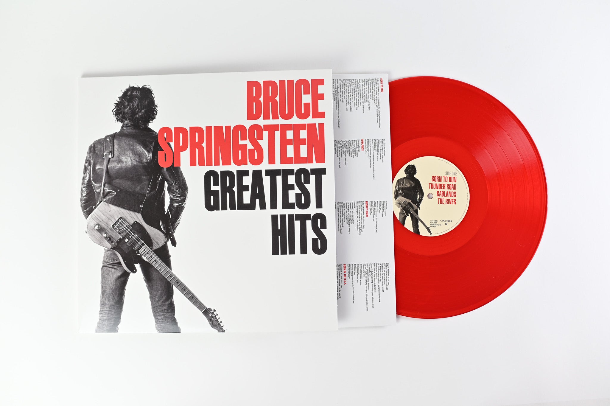 Bruce Springsteen - Greatest Hits on Columbia Ruby Red Vinyl
