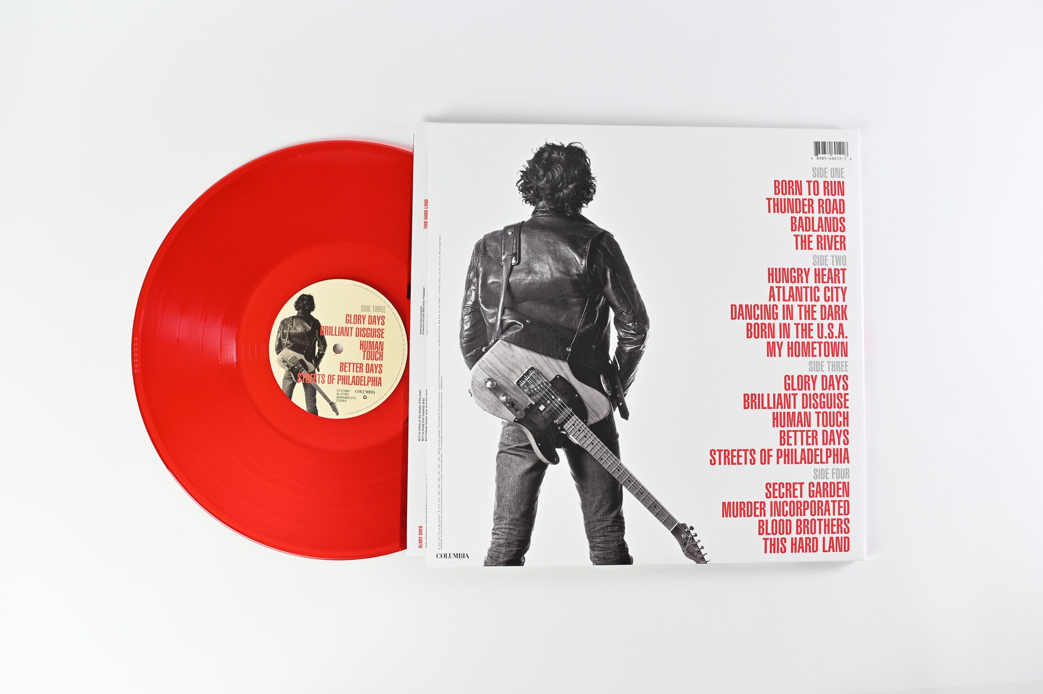 Bruce Springsteen - Greatest Hits on Columbia Ruby Red Vinyl
