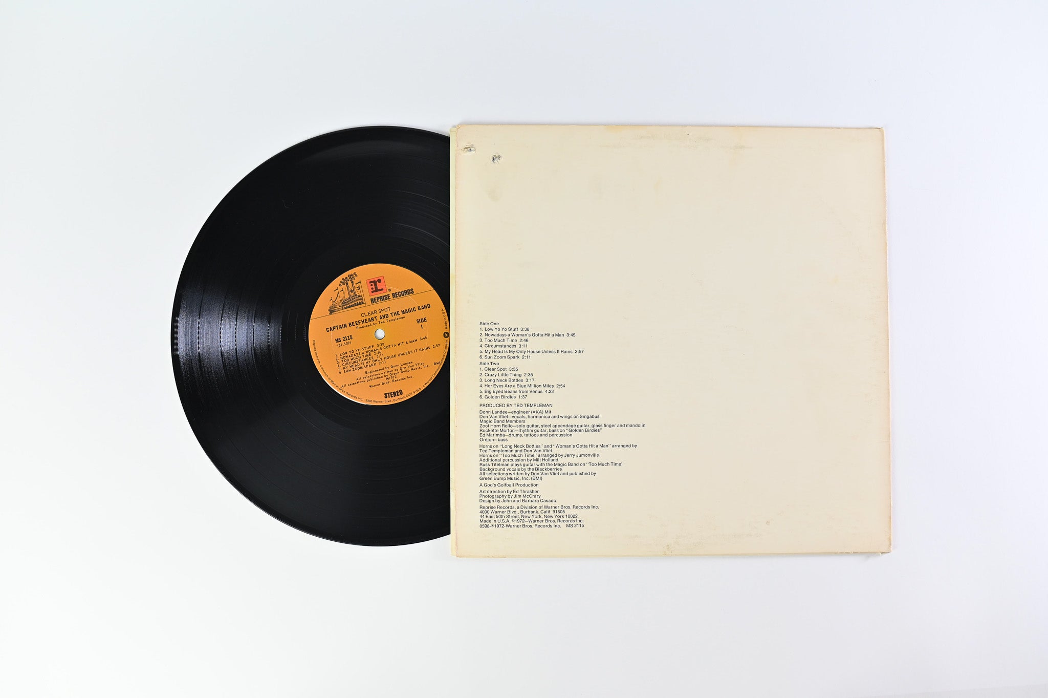 Captain Beefheart - Clear Spot on Reprise Records