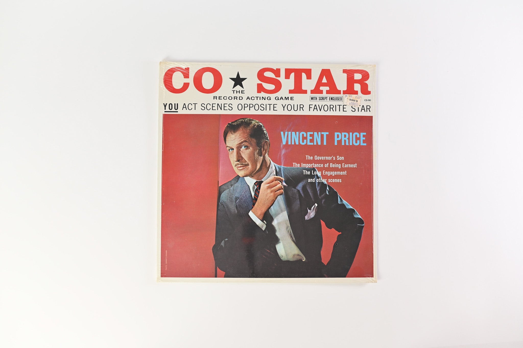 Vincent Price - Co-Star: The Record Acting Game SEALED on Co-Star