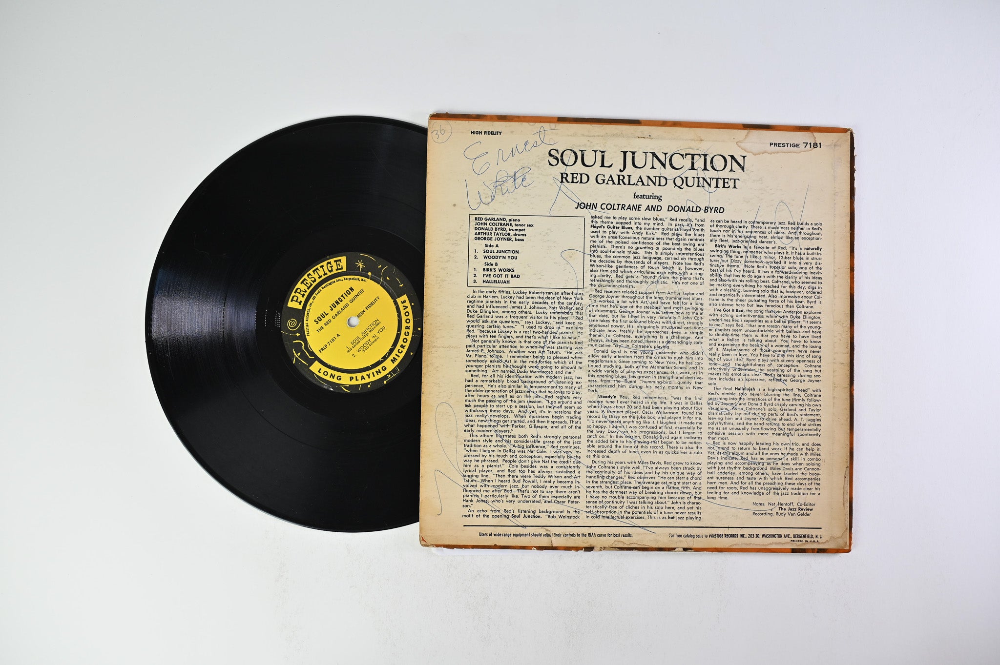 The Red Garland Quintet - Soul Junction on Prestige Mono Deep Groove