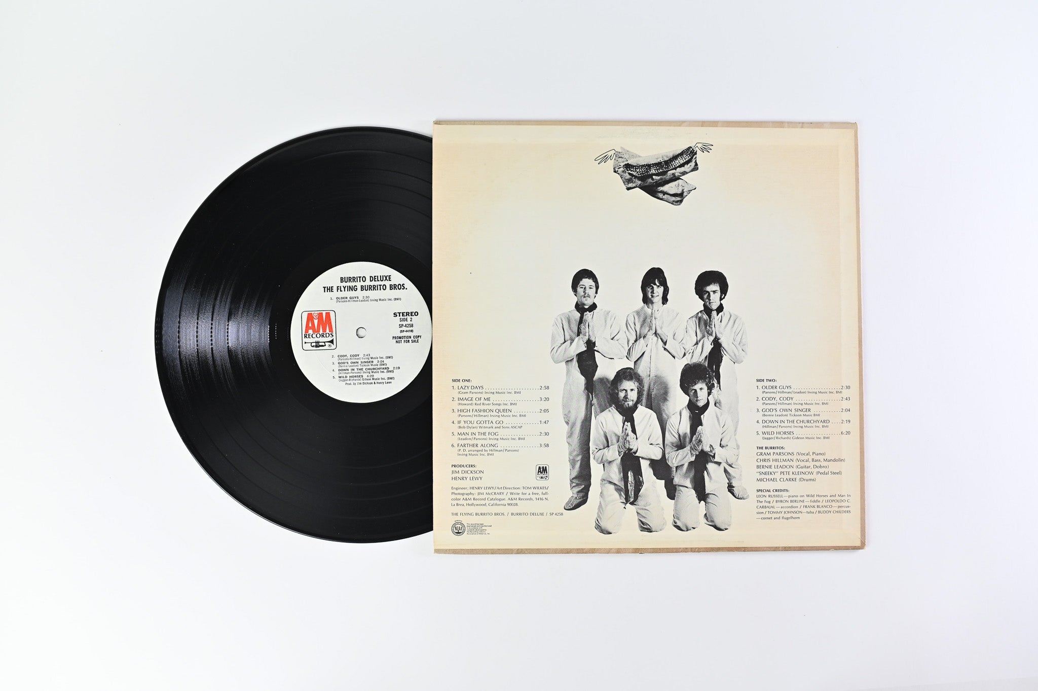 The Flying Burrito Bros - Burrito Deluxe on A&M Records Promo
