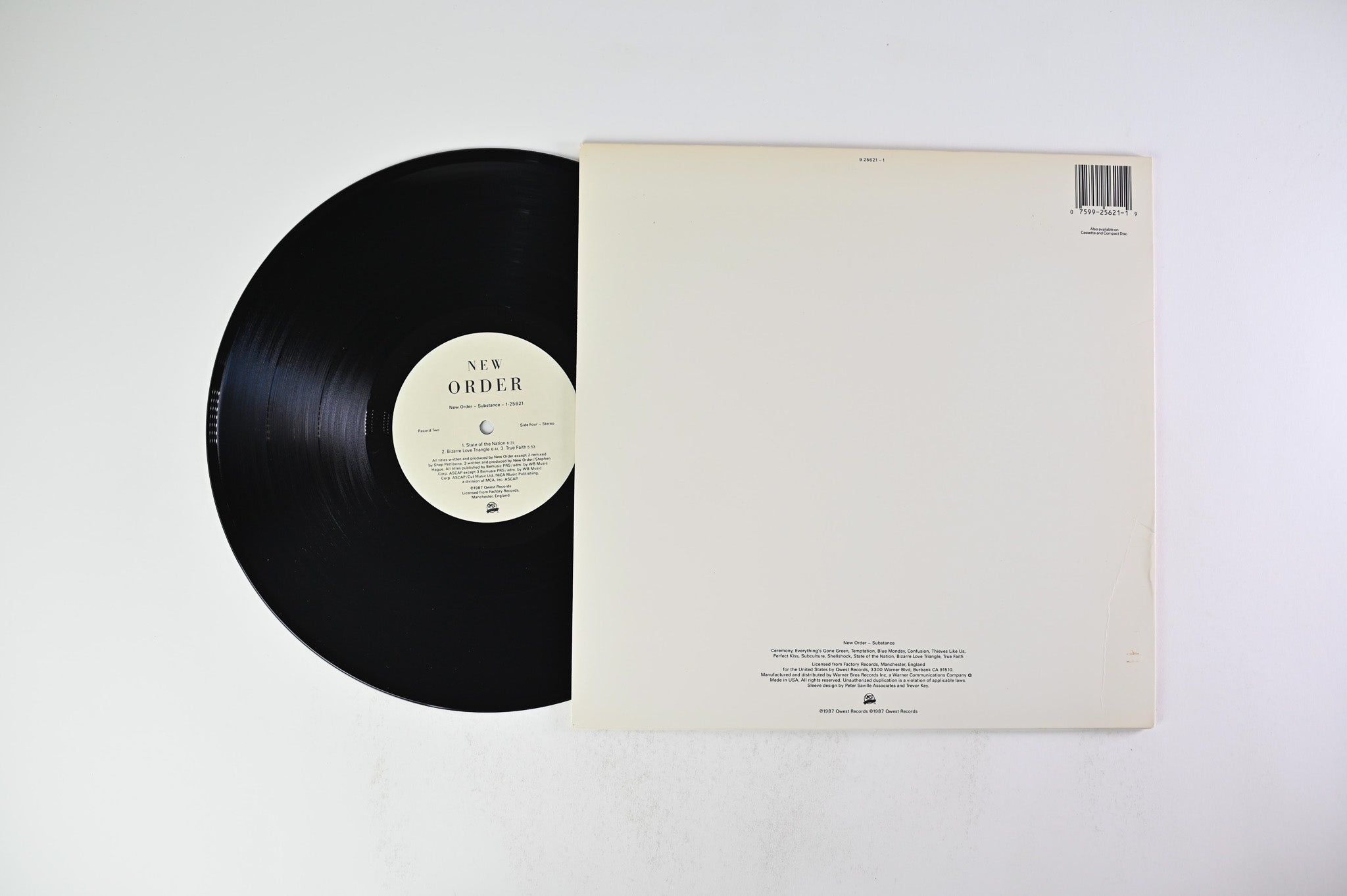New Order – Substance – 2 x Vinyl (LP, Compilation), 1987