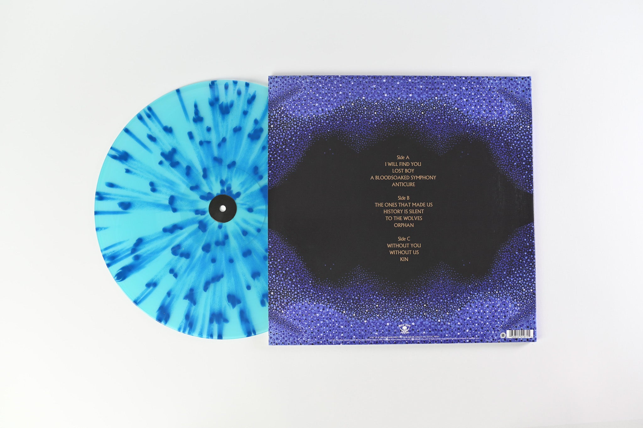 Whitechapel - Kin on Metal Blade Records Blue w/Aqua Blue Splatter Vinyl