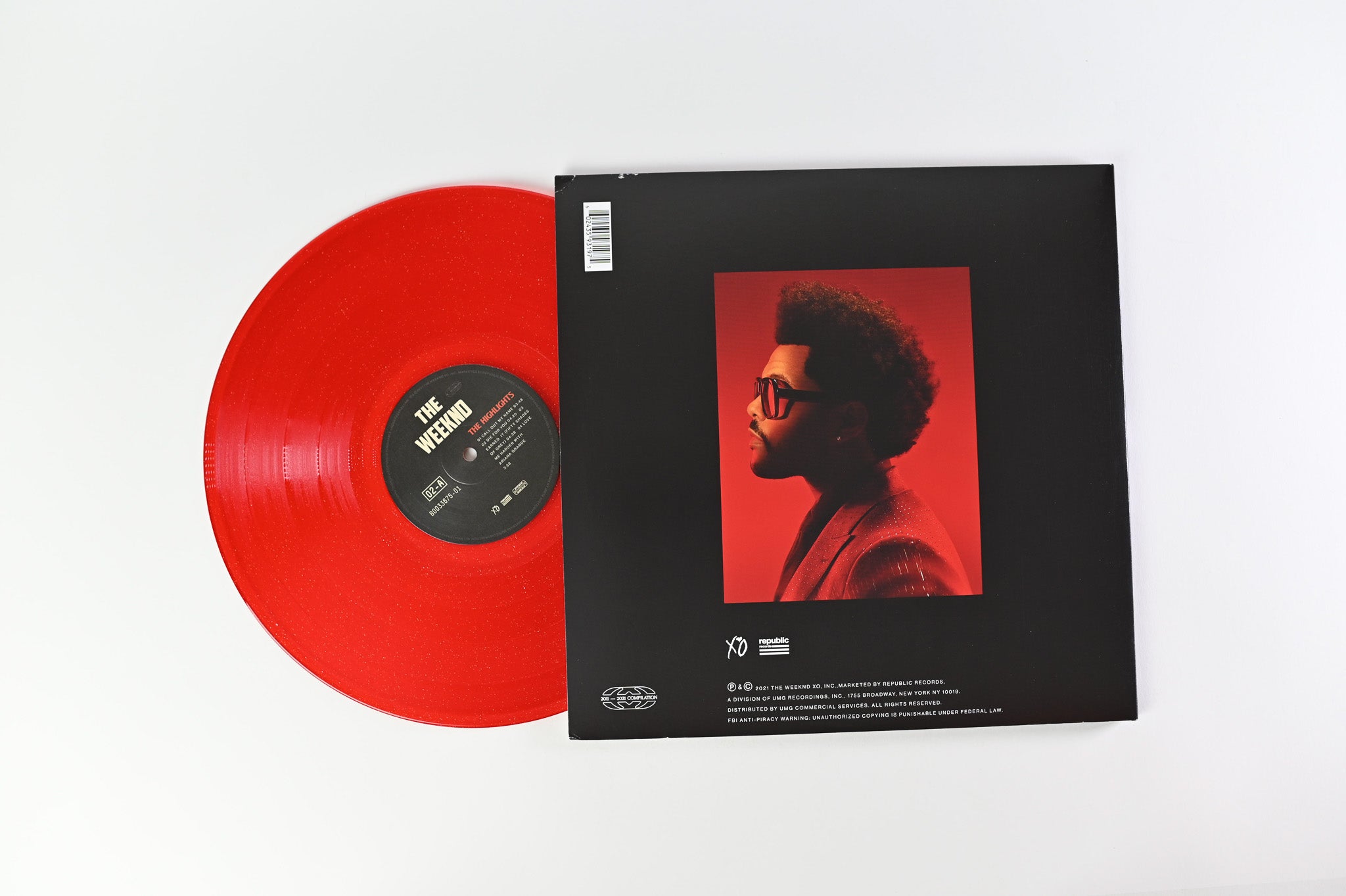 The Weeknd - The Highlights on XO/Republic Records Red Sparkle Vinyl