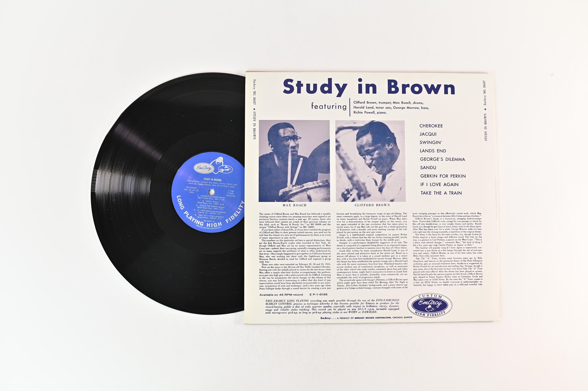 Clifford Brown And Max Roach - Study In Brown on Emarcy Speakers Corner Reissue