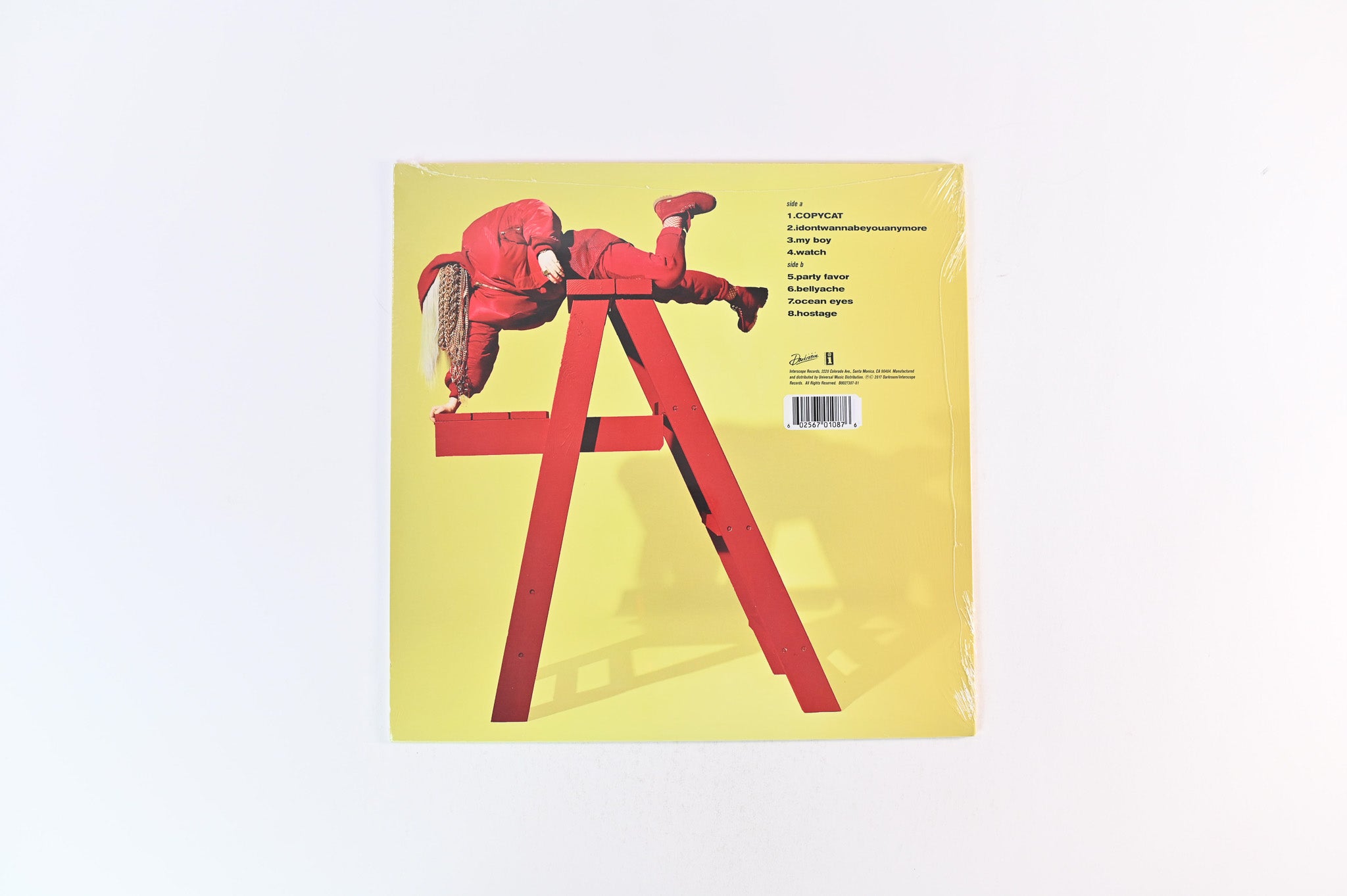 Billie Eilish - Dont Smile At Me on Interscope Ltd Yellow Vinyl Sealed