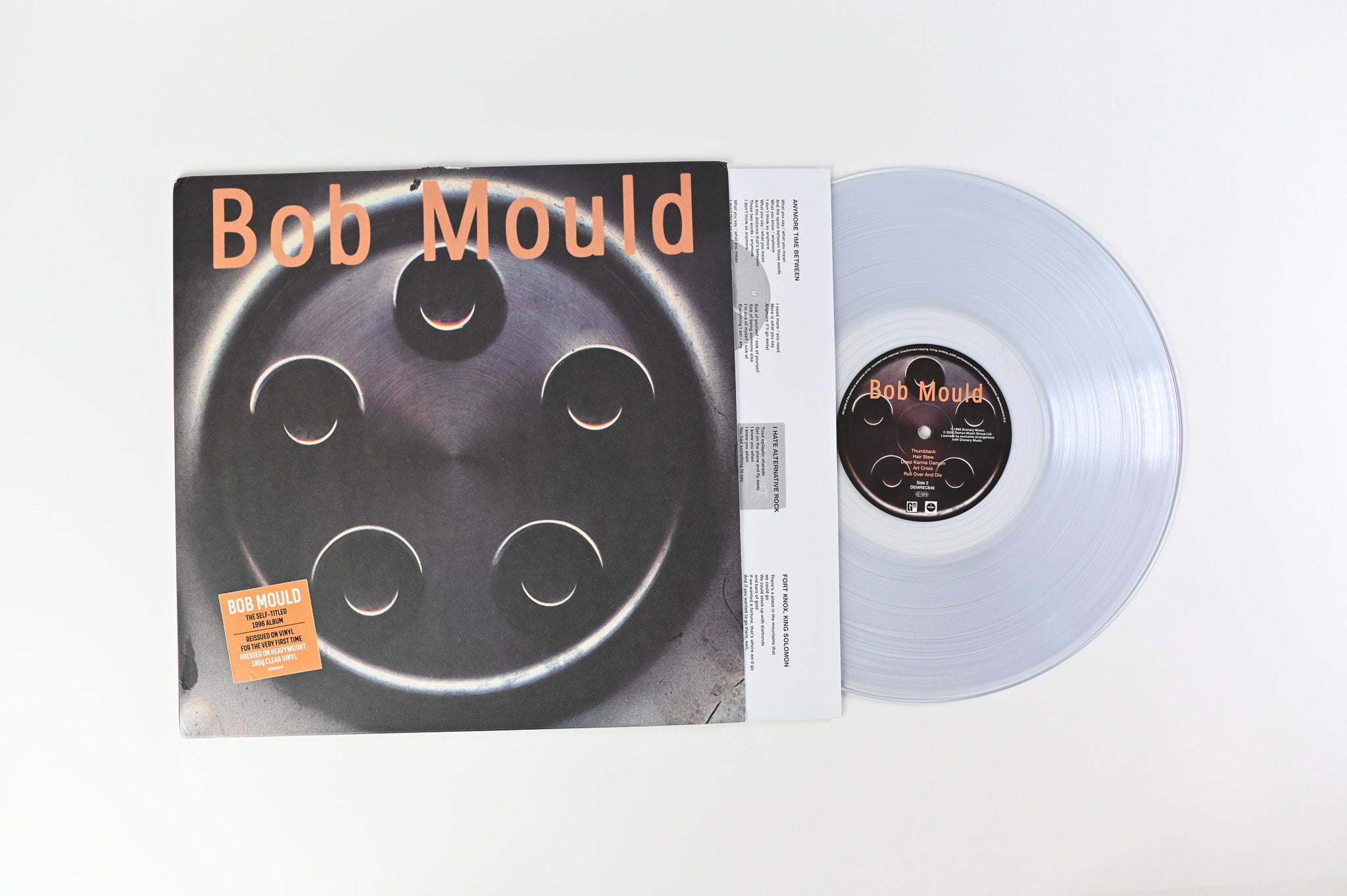 Bob Mould - Bob Mould on Demon Records - Clear Vinyl