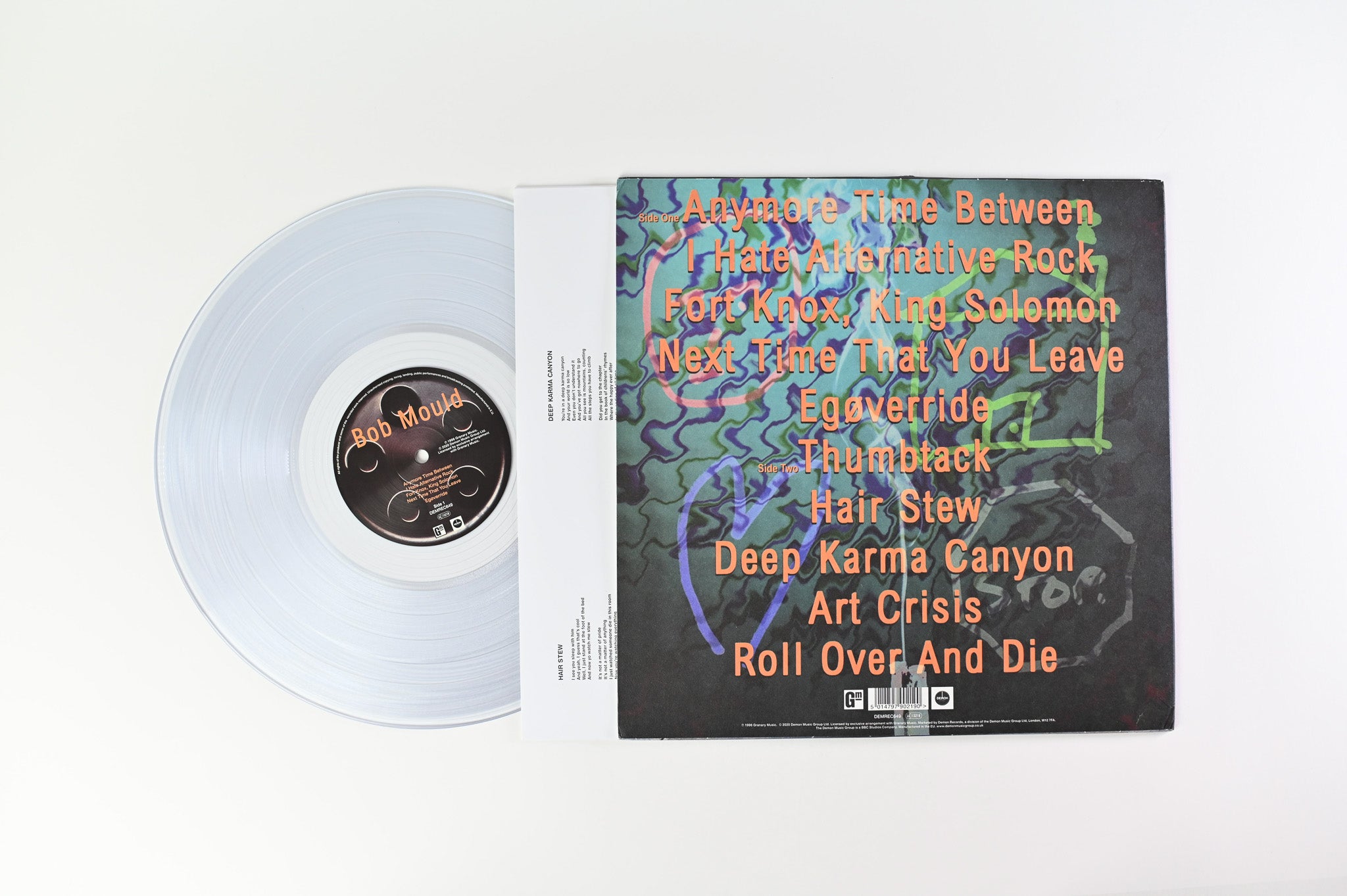 Bob Mould - Bob Mould on Demon Records - Clear Vinyl