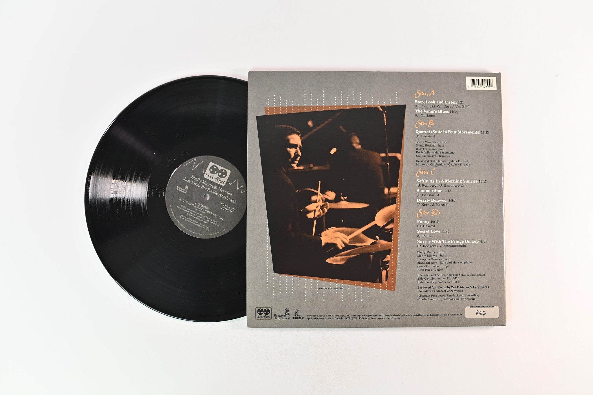Shelly Manne & His Men - Jazz From the Pacific Northwest on Reel to Real RSD 2024 Ltd Numbered 180 Gram