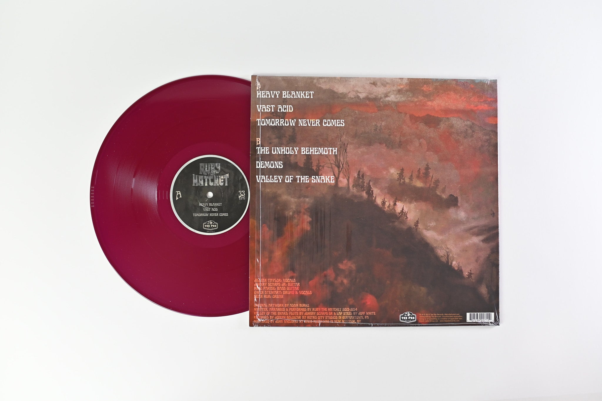 Ruby The Hatchet - Valley Of The Snake on Tee Pee Records - Purple Vinyl