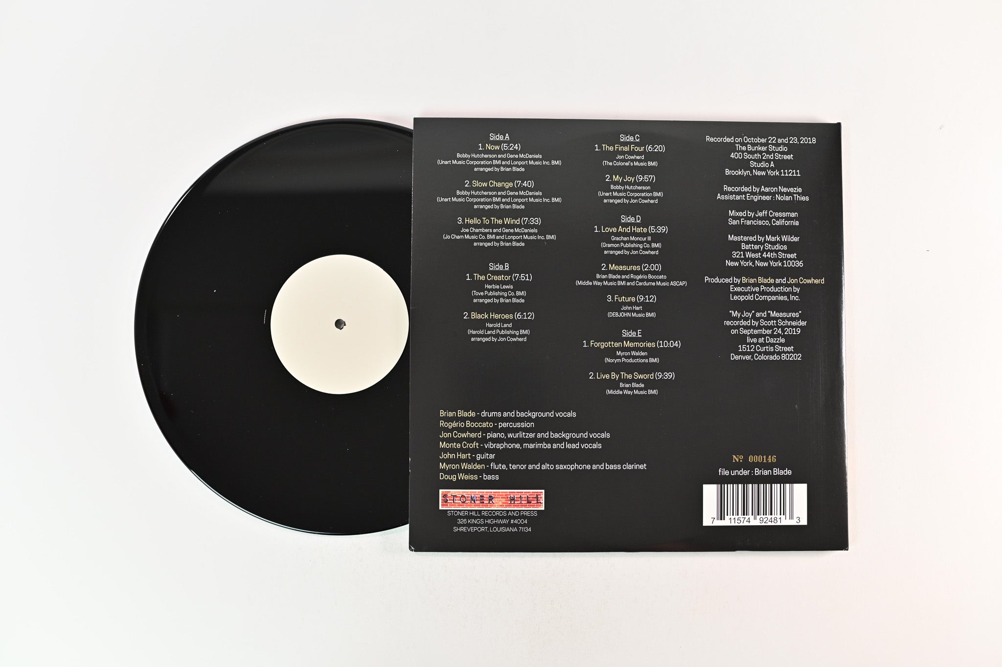 Brian Blade - Lifecycles Volumes I & II: Now! And Forevermore Honoring Bobby Hutcherson on Stoner Hill Records Ltd Numbered