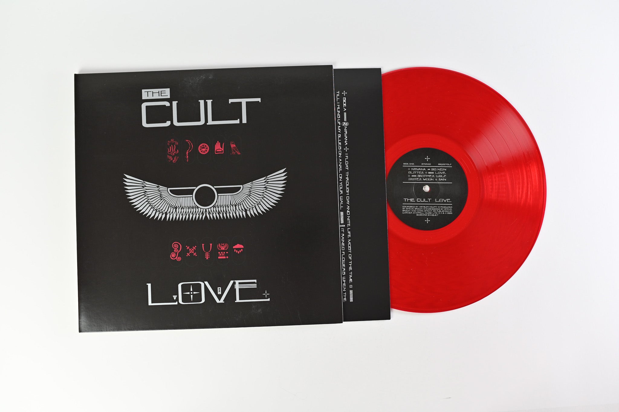 The Cult - Love Reissue on Beggars Banquet Red Transparent Vinyl