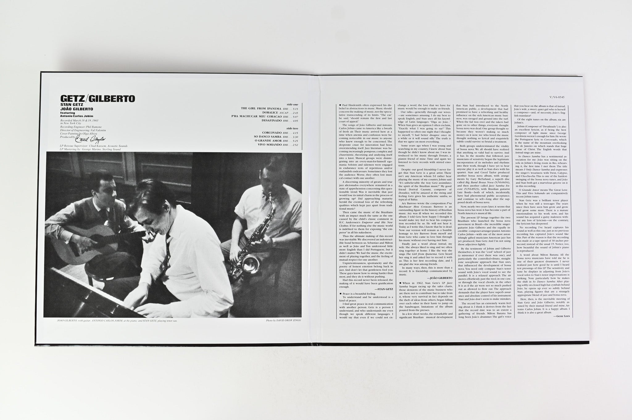 Stan Getz - Getz / Gilberto on Verve Records - Acoustic Sounds Series