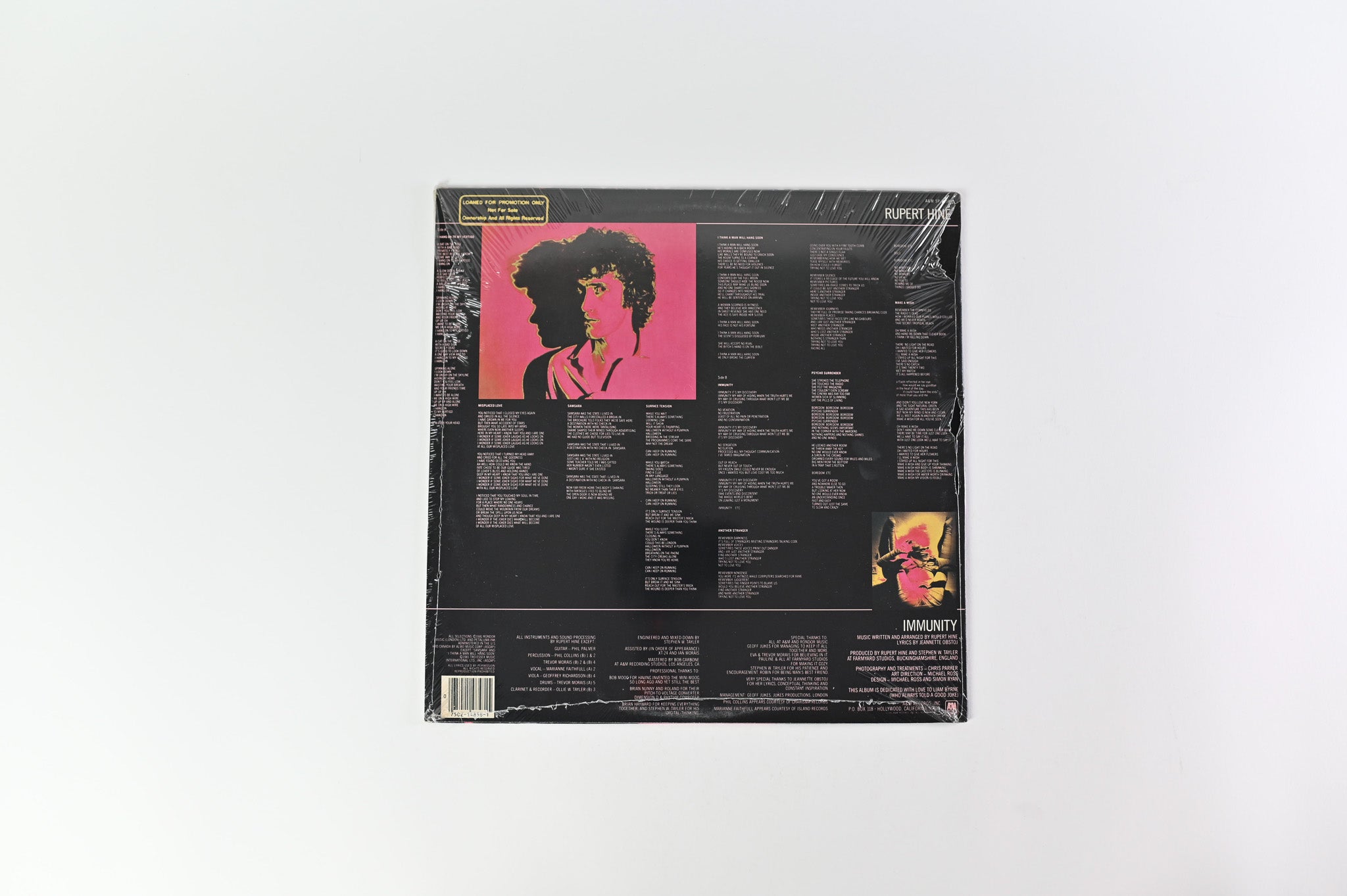 Rupert Hine - Immunity on A&M Records Sealed