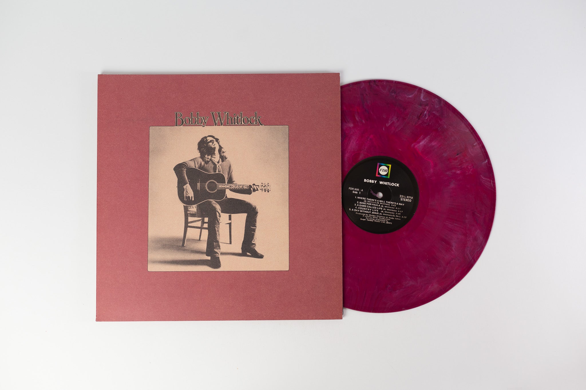 Bobby Whitlock - Bobby Whitlock on Future Days Recordings - Merlot Marble Colored Vinyl