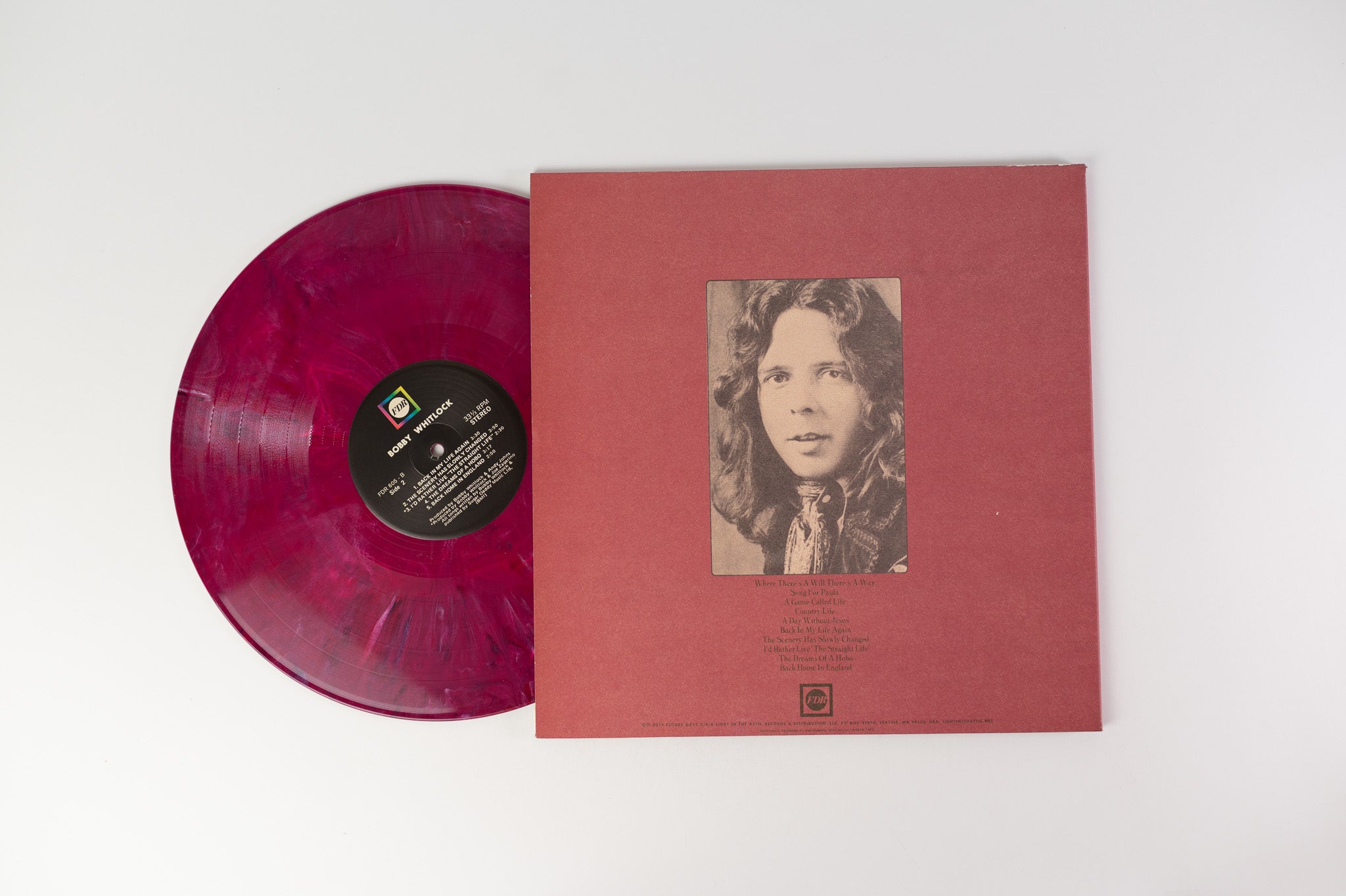 Bobby Whitlock - Bobby Whitlock on Future Days Recordings - Merlot Marble Colored Vinyl