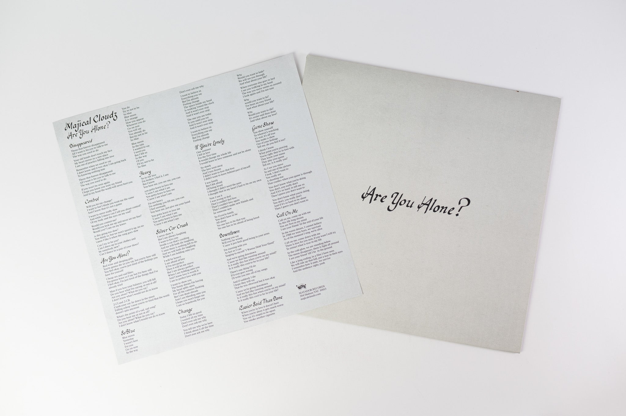 Majical Cloudz - Are You Alone on Matador White Vinyl