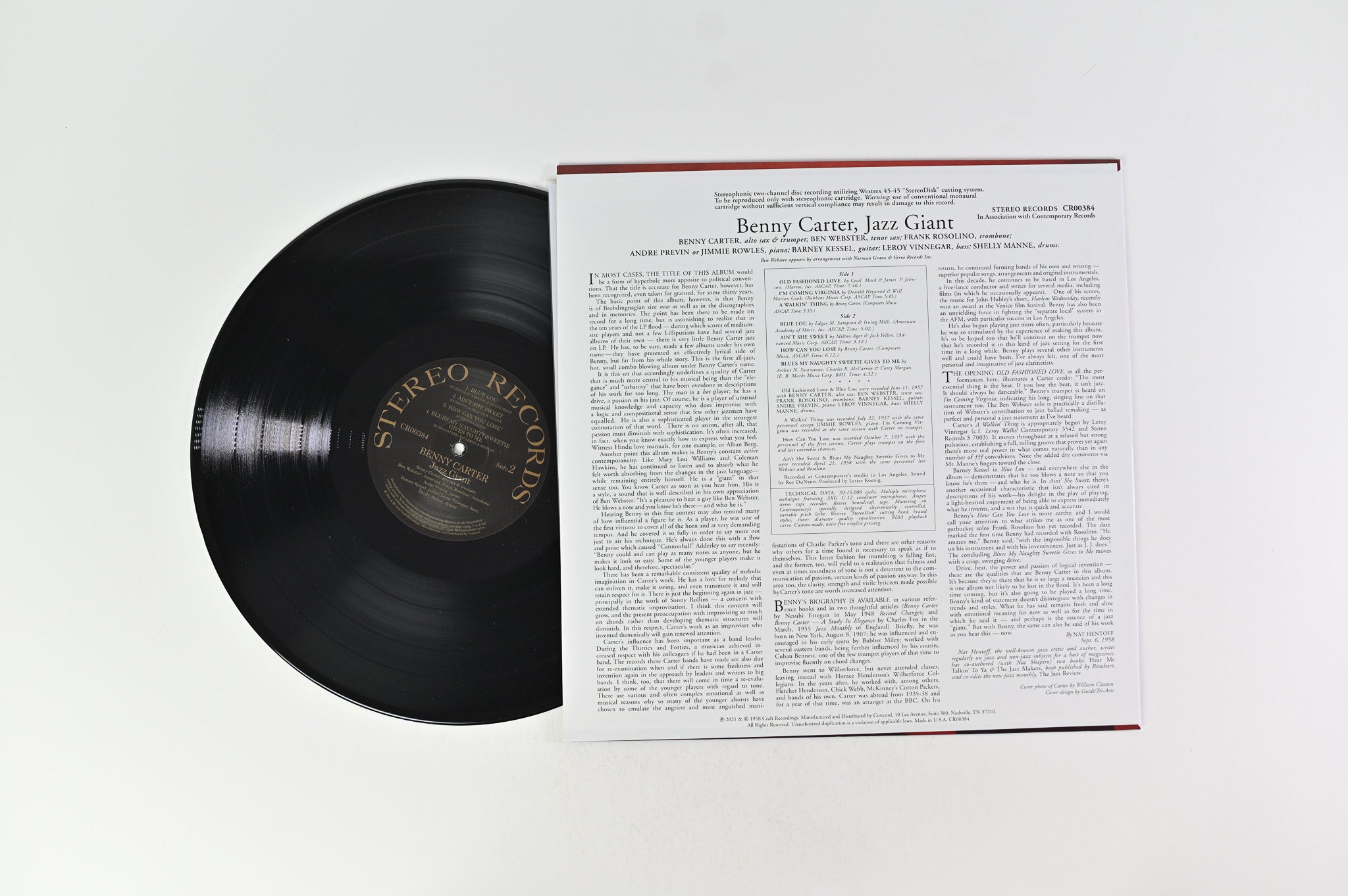 Benny Carter - Jazz Giant on Contemporary Records Acoustic Sounds Series
