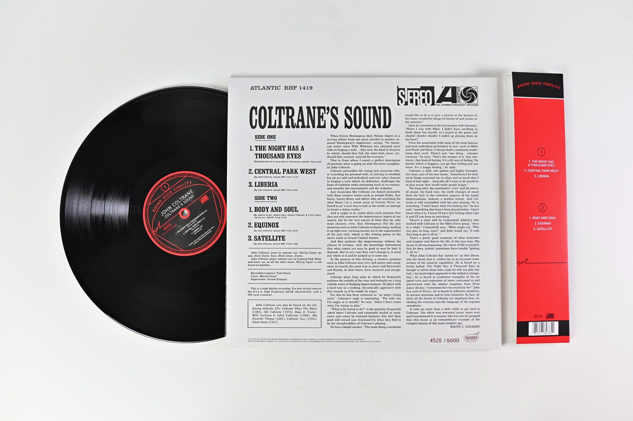 John Coltrane - Coltrane's Sound on Rhino High Fidelity