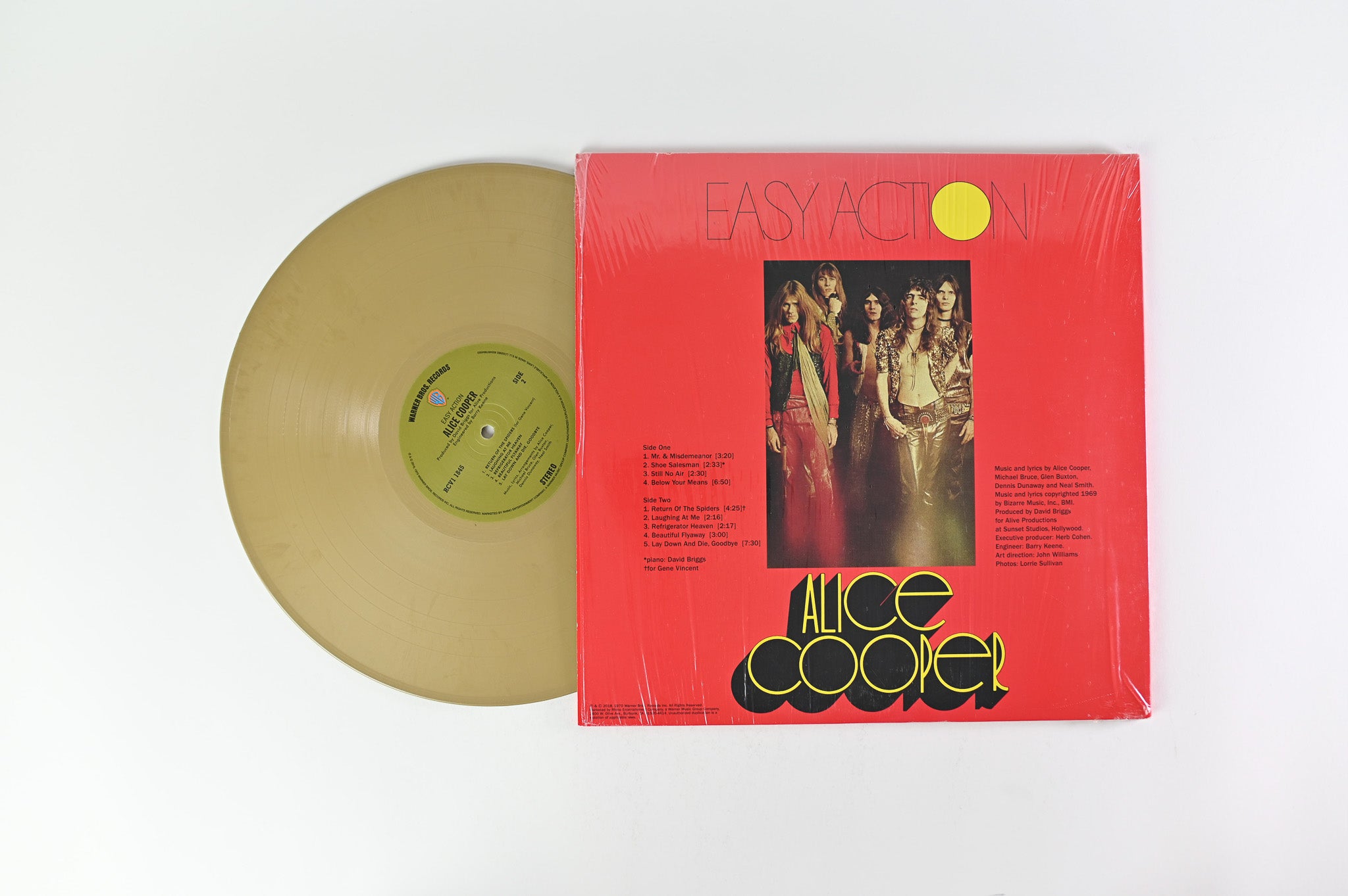Alice Cooper - Easy Action Reissue Gold Vinyl on Warner Bros. Records ***Please Read Notes***