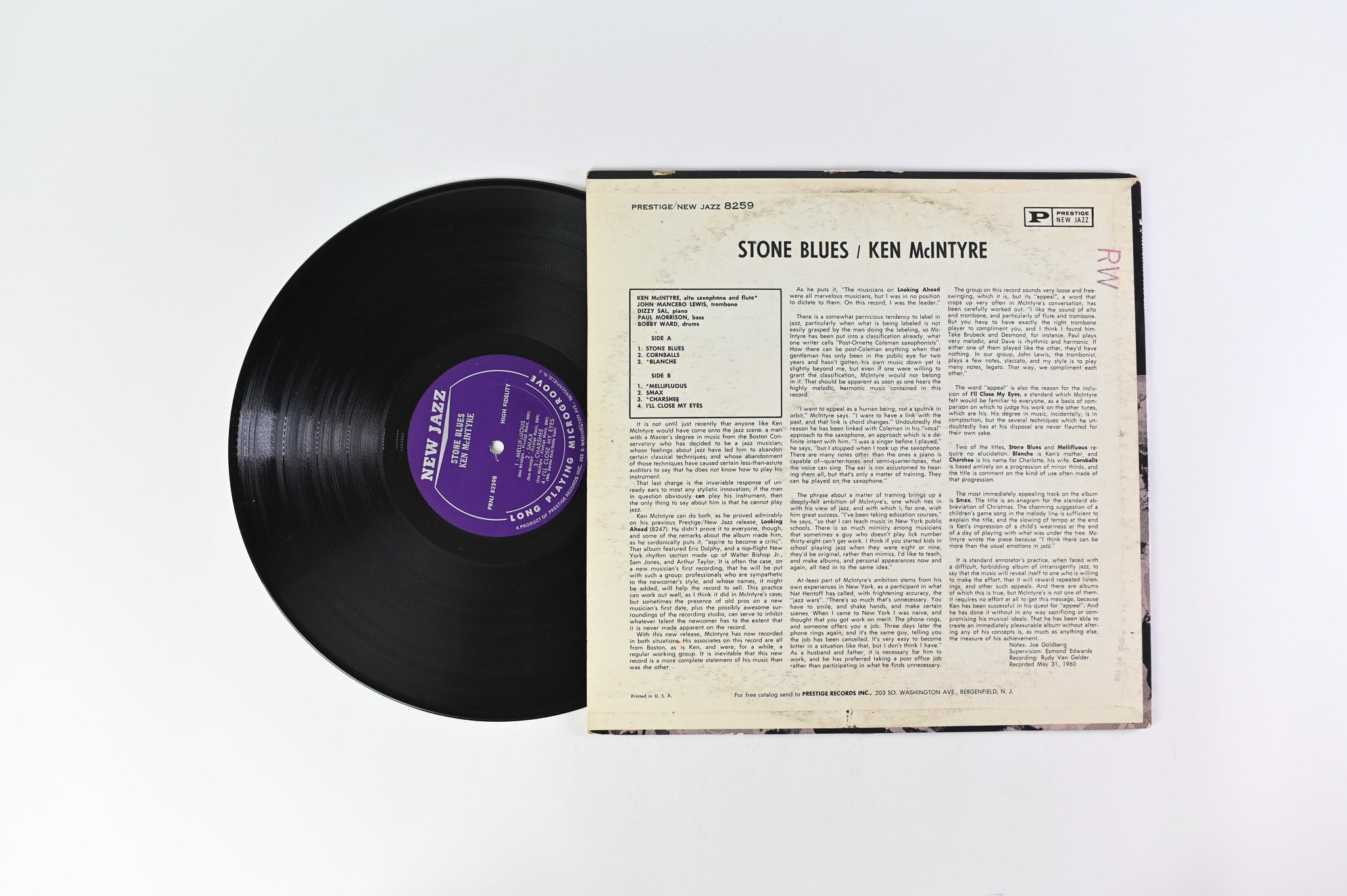 Ken McIntyre - Stone Blues on Prestige/New Jazz Mono