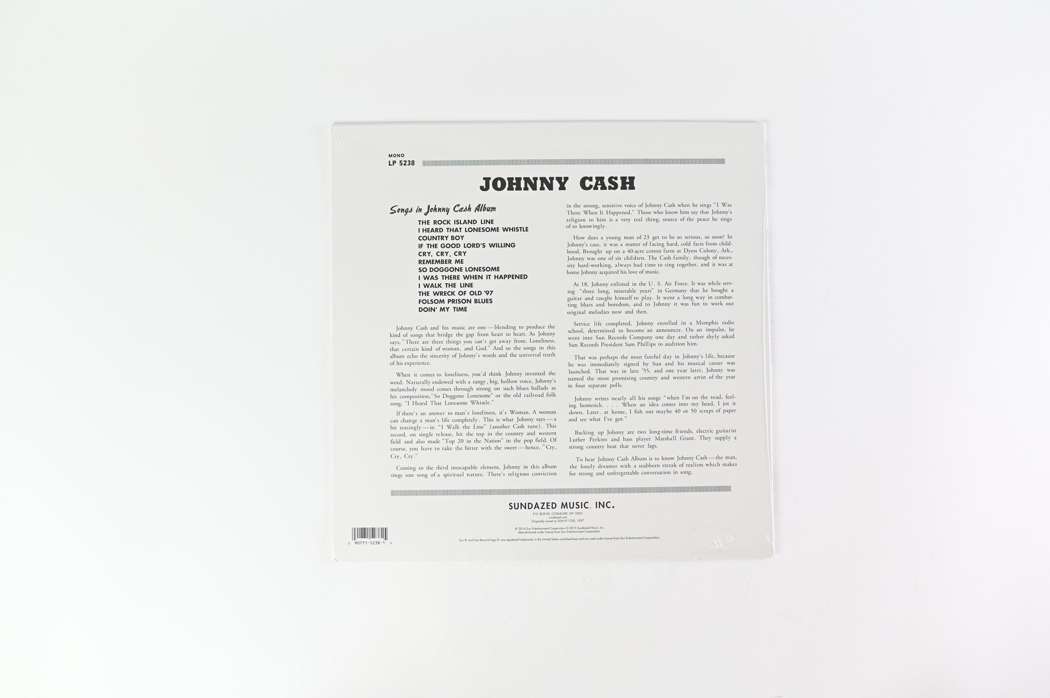 Johnny Cash - With His Hot And Blue Guitar SEALED Reissue on Sundazed